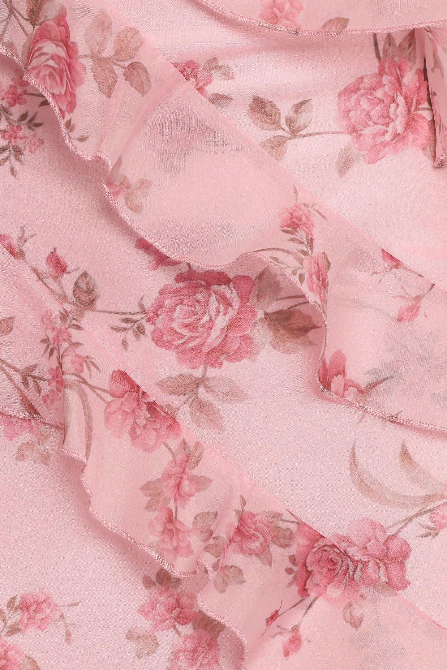 Ciao Ruffle Maxi Dress in Cerulean Pink Floral 7