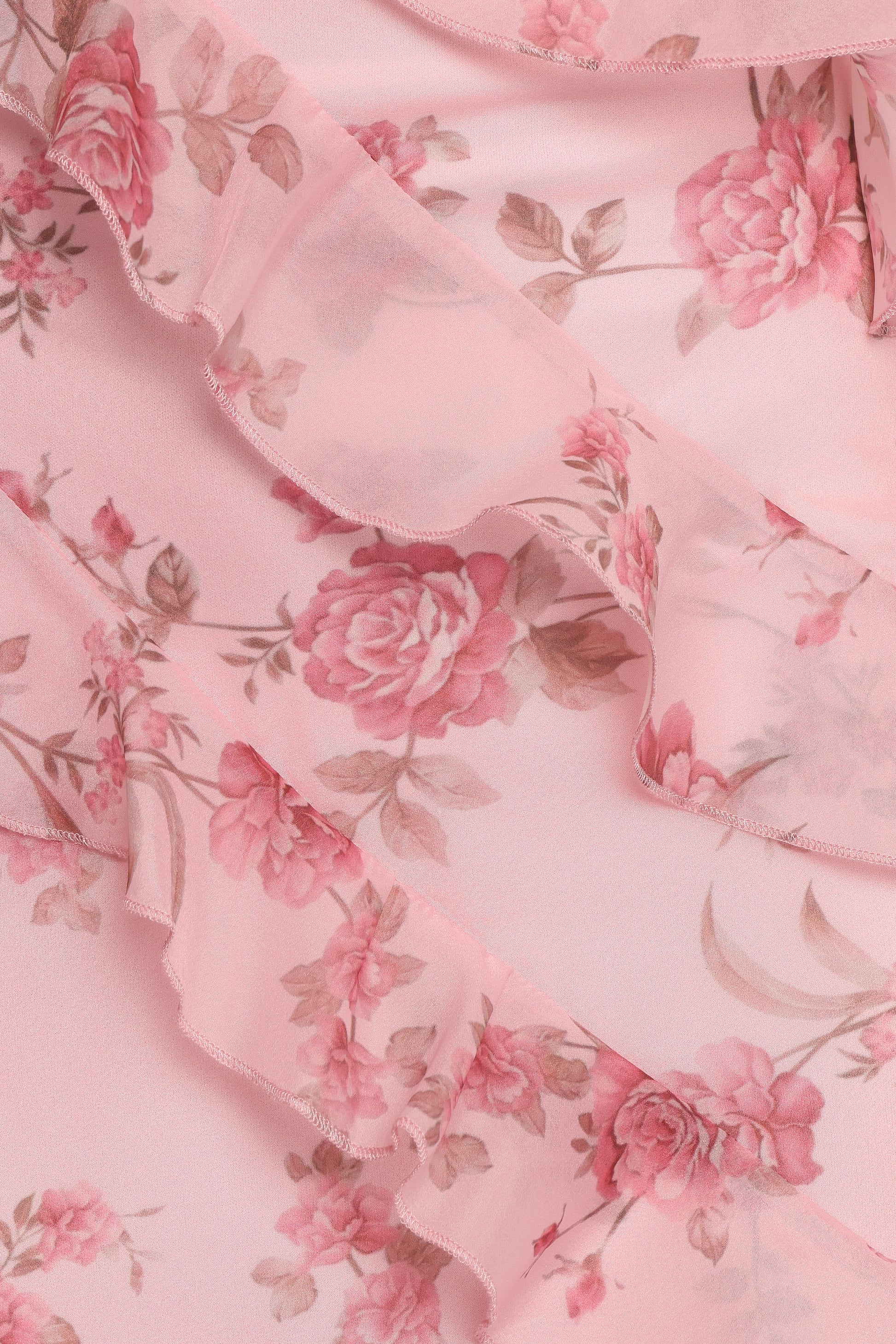 Ciao Ruffle Maxi Dress in Cerulean Pink Floral 7