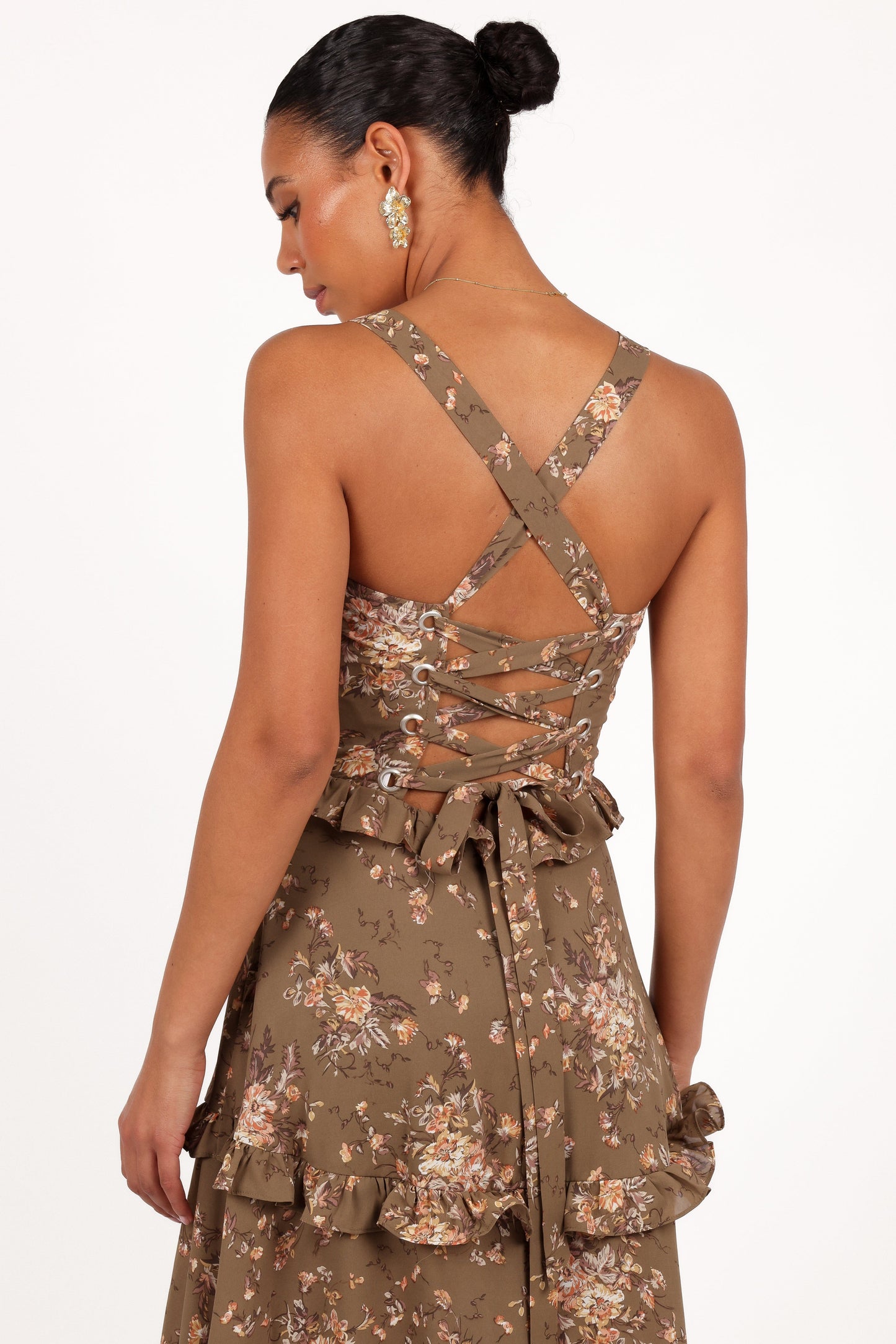 Lillee Tiered Maxi Dress in Lavender Floral Lavender Floral 41