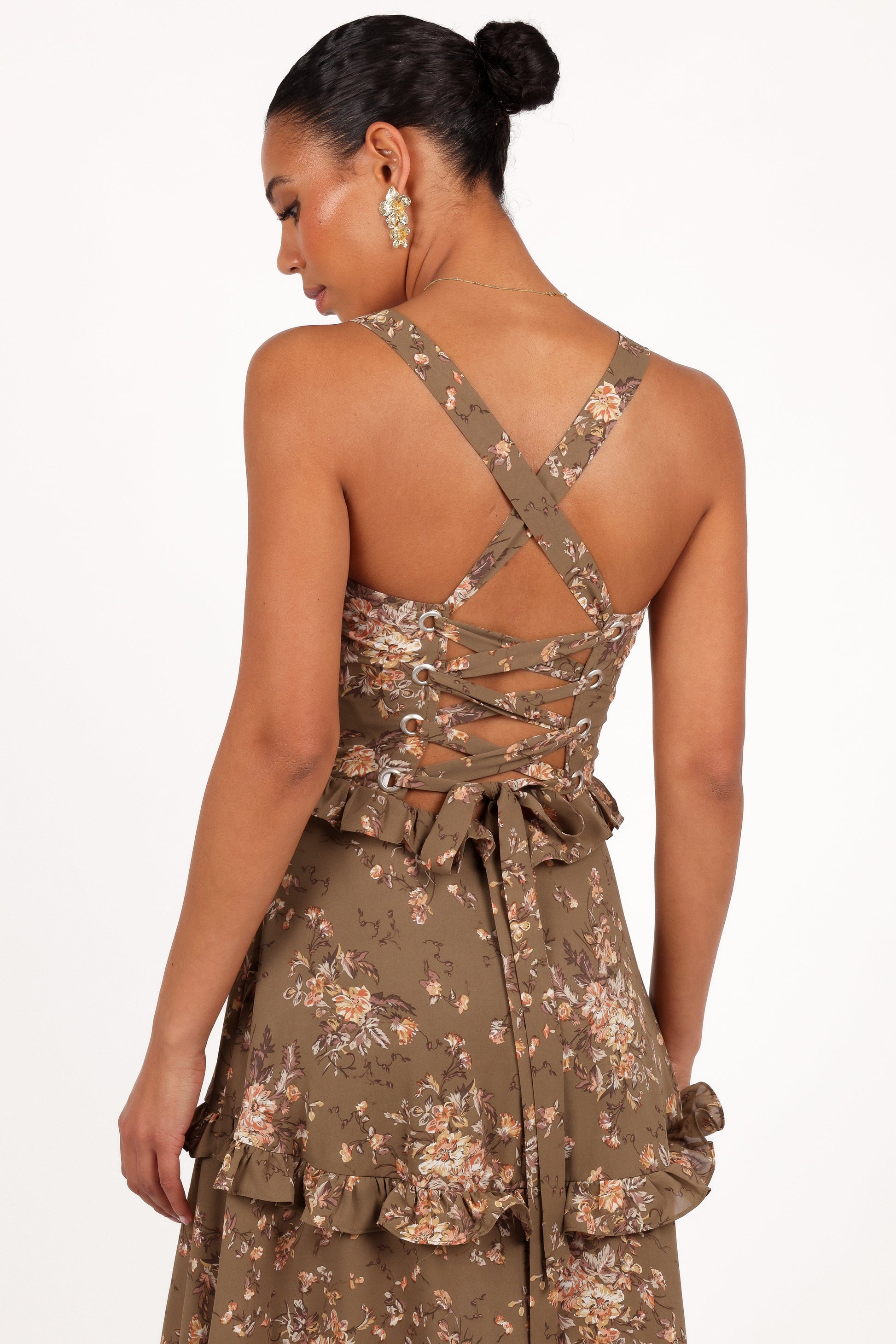 Lillee Tiered Maxi Dress in Lavender Floral Lavender Floral 41