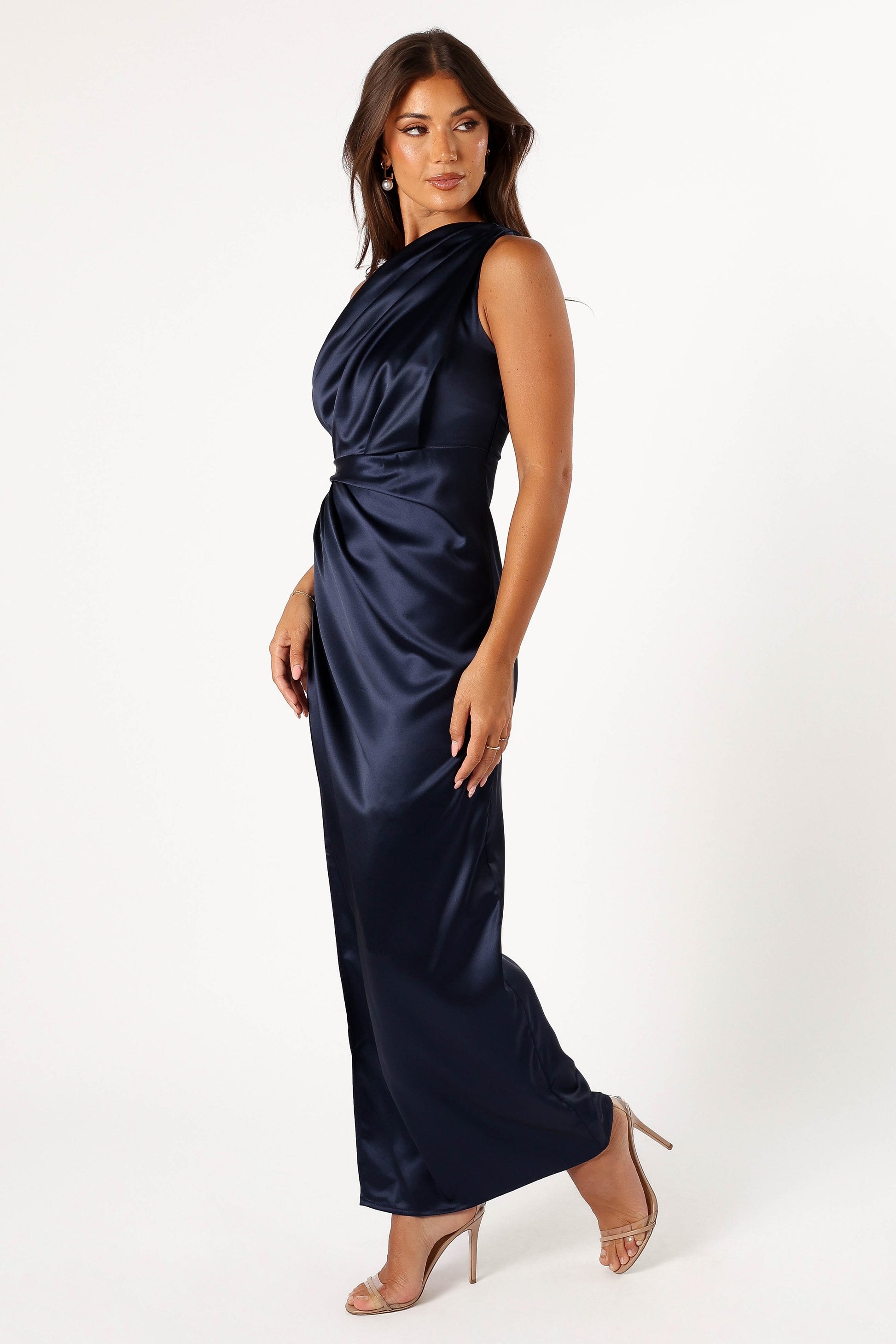 Nadia One-Shoulder Maxi Dress in Navy Navy 6