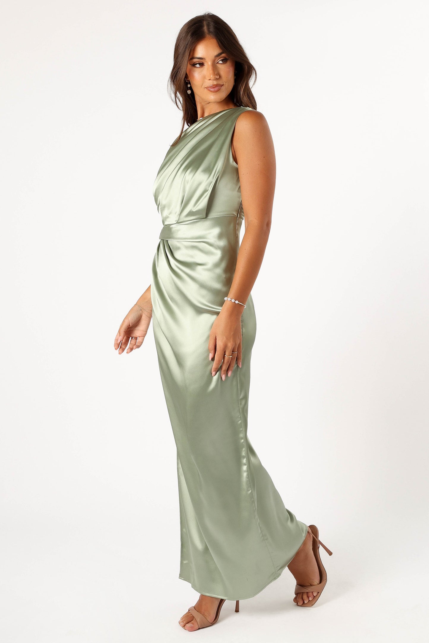 Nadia One-Shoulder Maxi Dress in Navy Navy 15