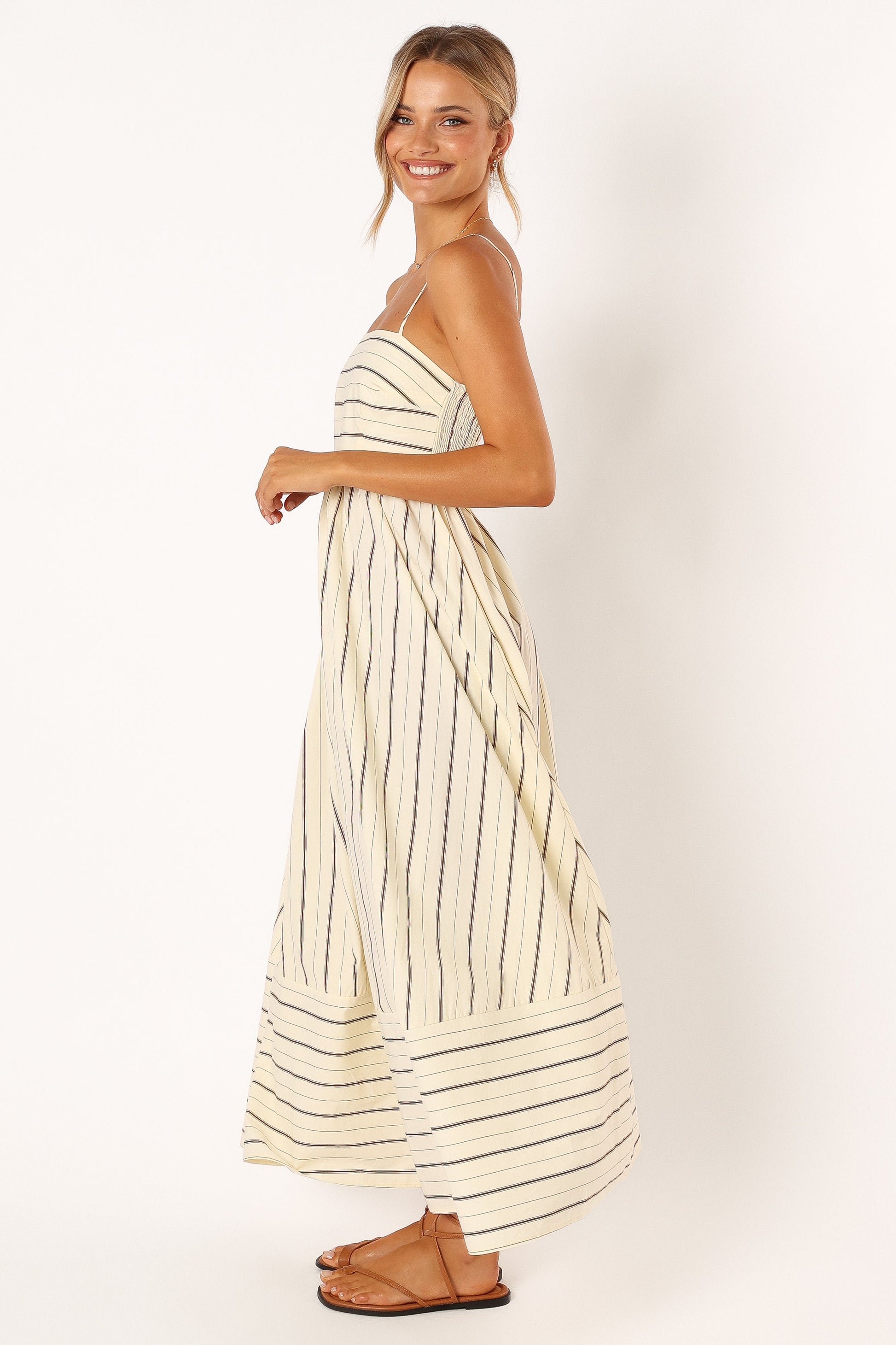 Pixie Burgundy Maxi Dress Beige Tan 6