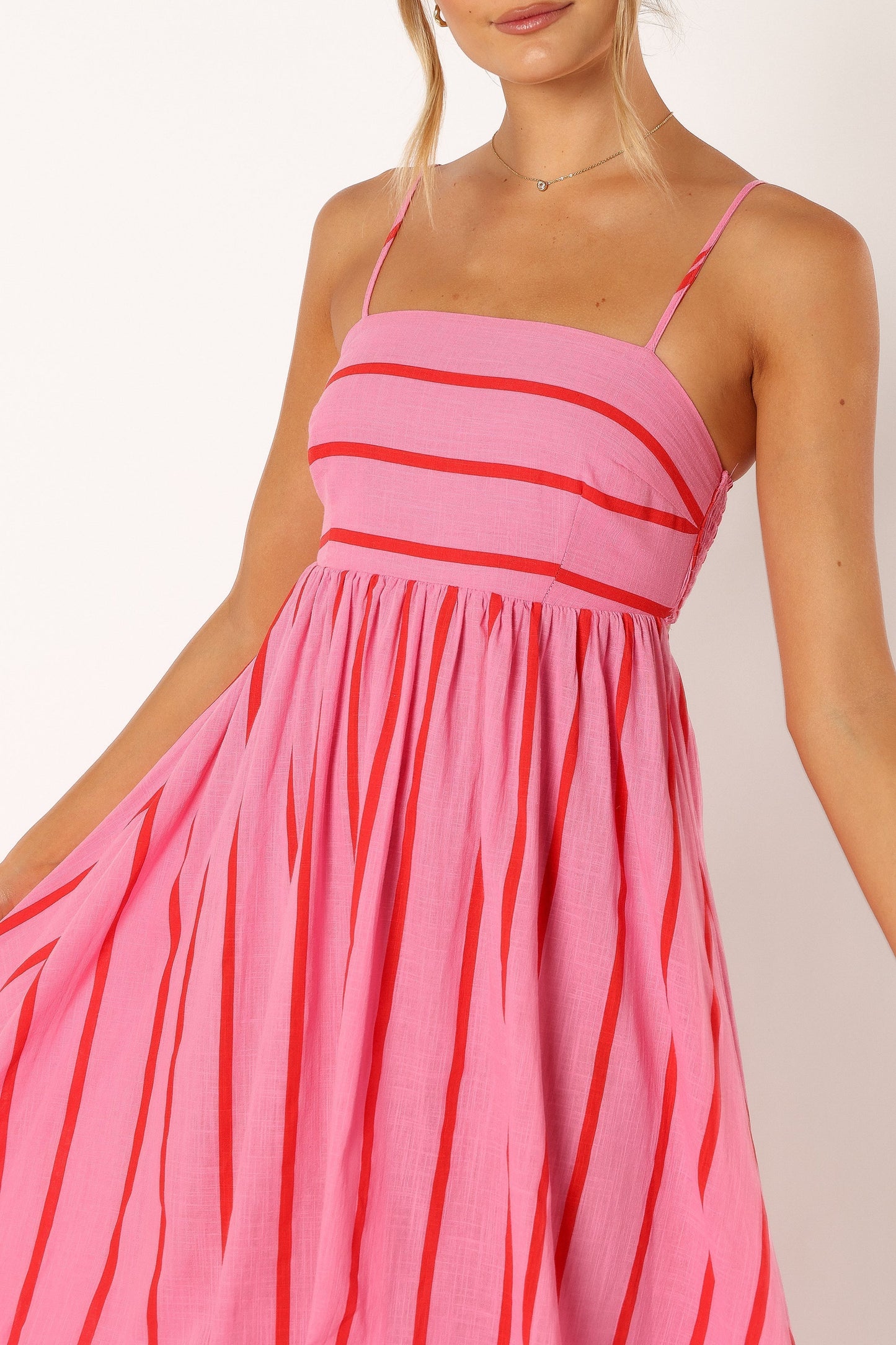 Pixie Burgundy Maxi Dress Pink Red 7