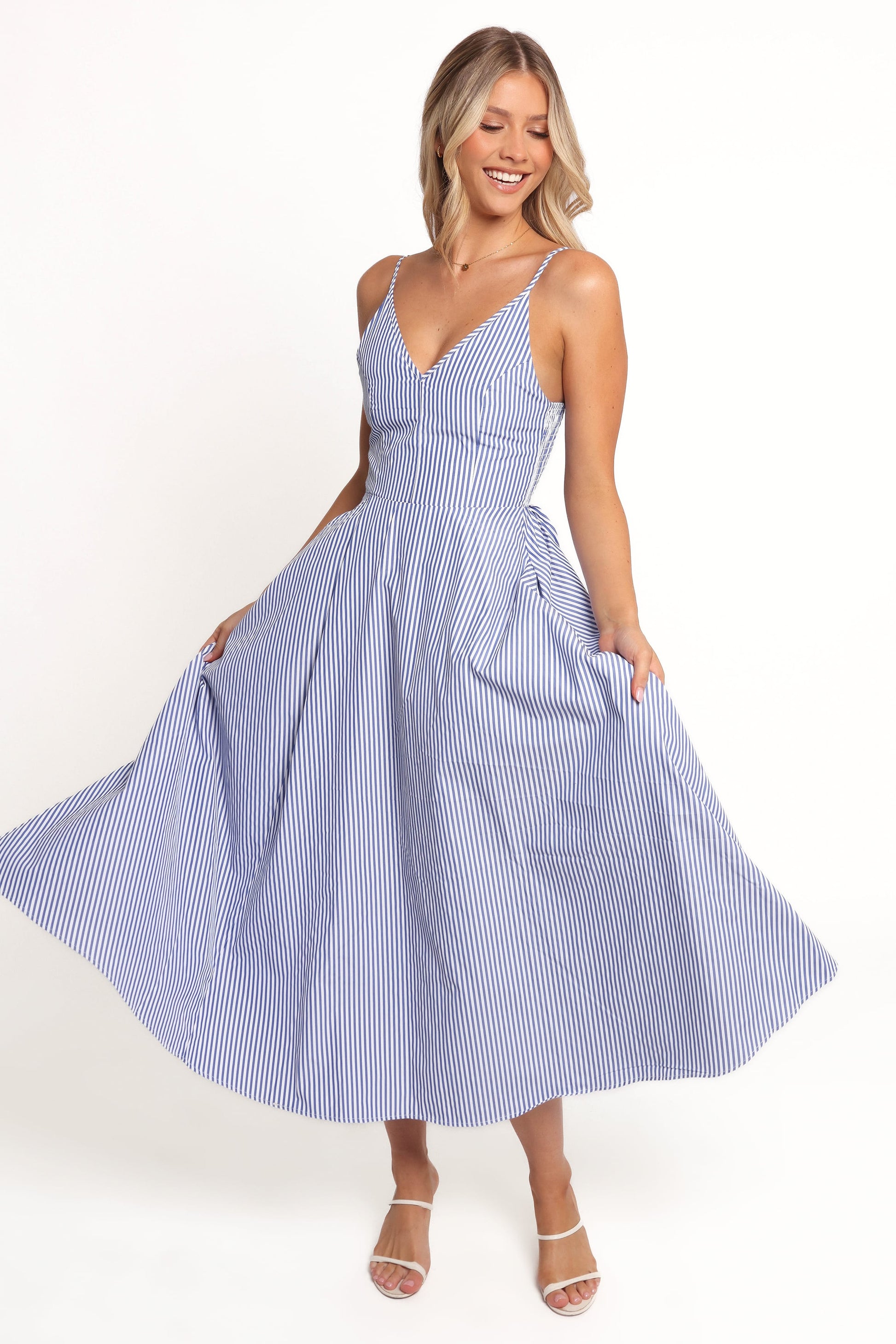 Romilly Strappy Maxi Dress Light Blue 2