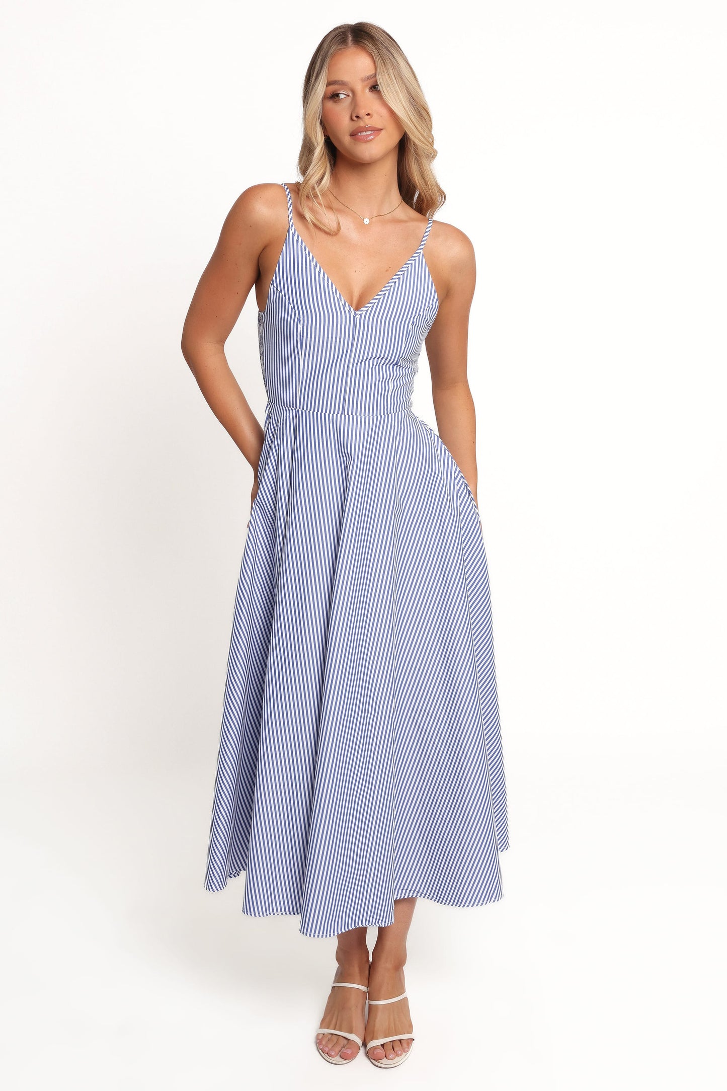 Romilly Strappy Maxi Dress Light Blue 3
