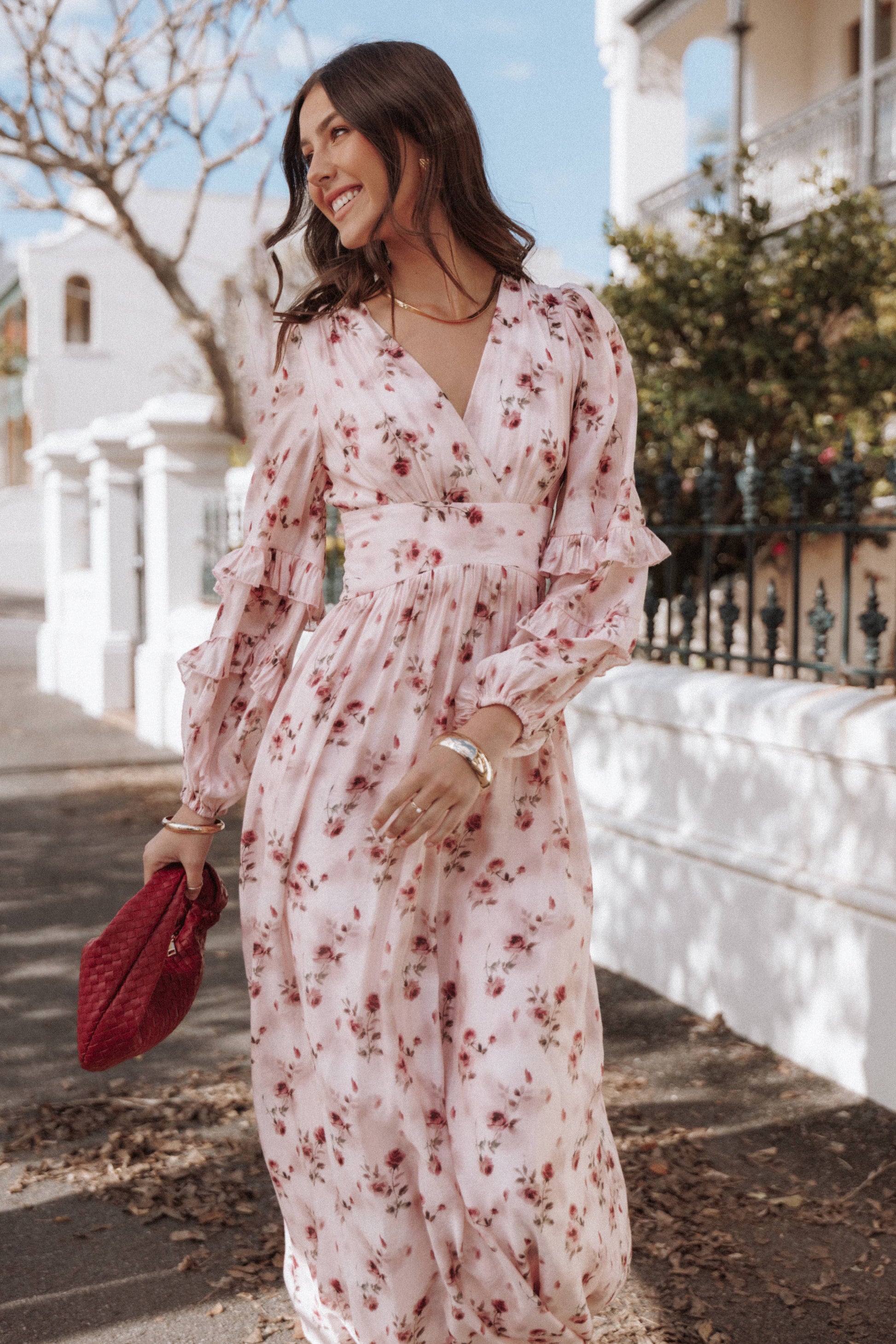 Rosalie Pink Maxi Dress Pink Rose 1