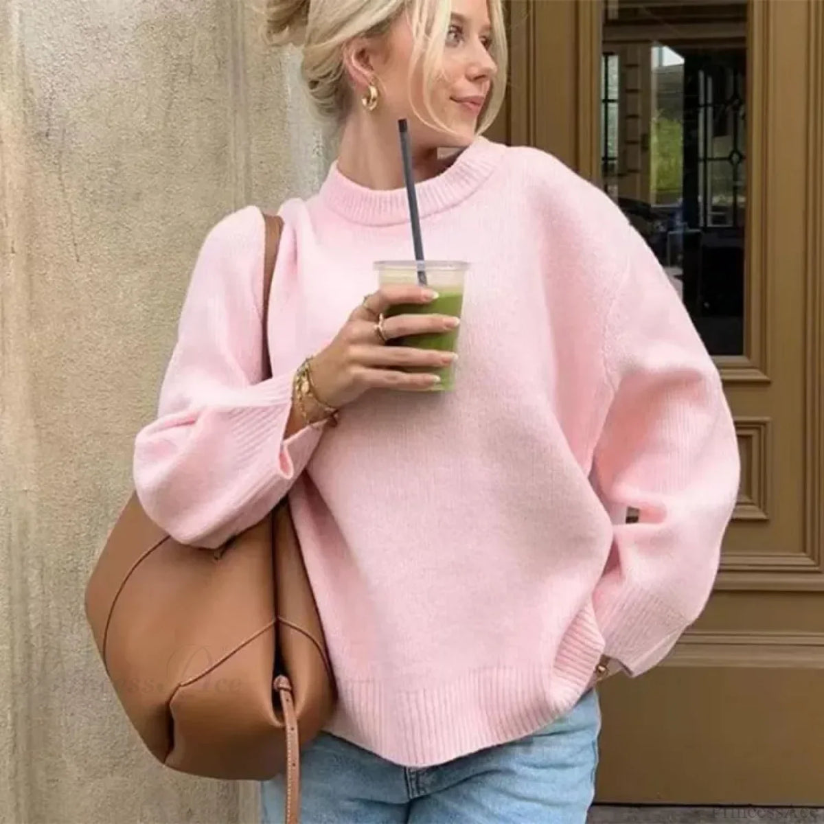Rosie Knit Sweater Pink 2