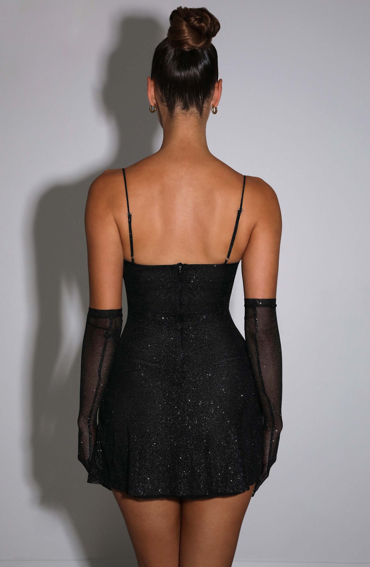 Pixie Sparkle Mini Dress Black Sparkle 4