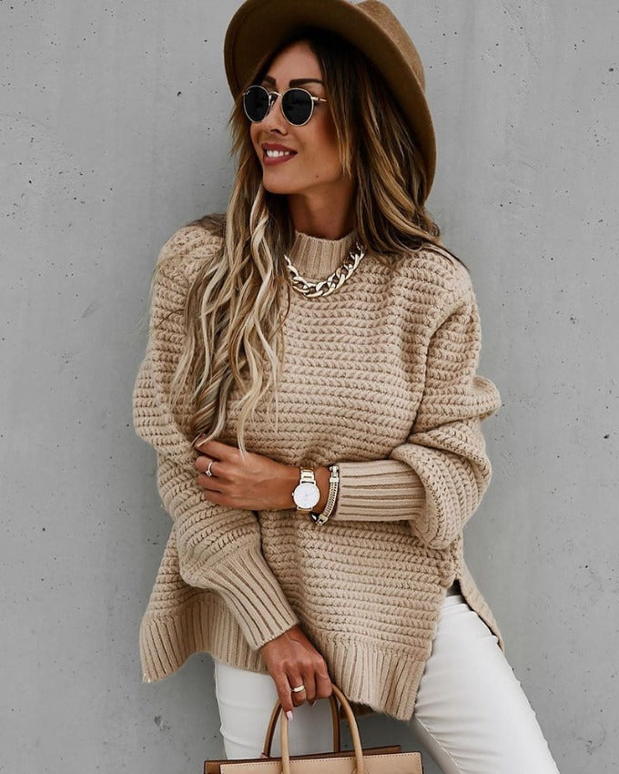 Annet Knit Sweater Dress Beige 1