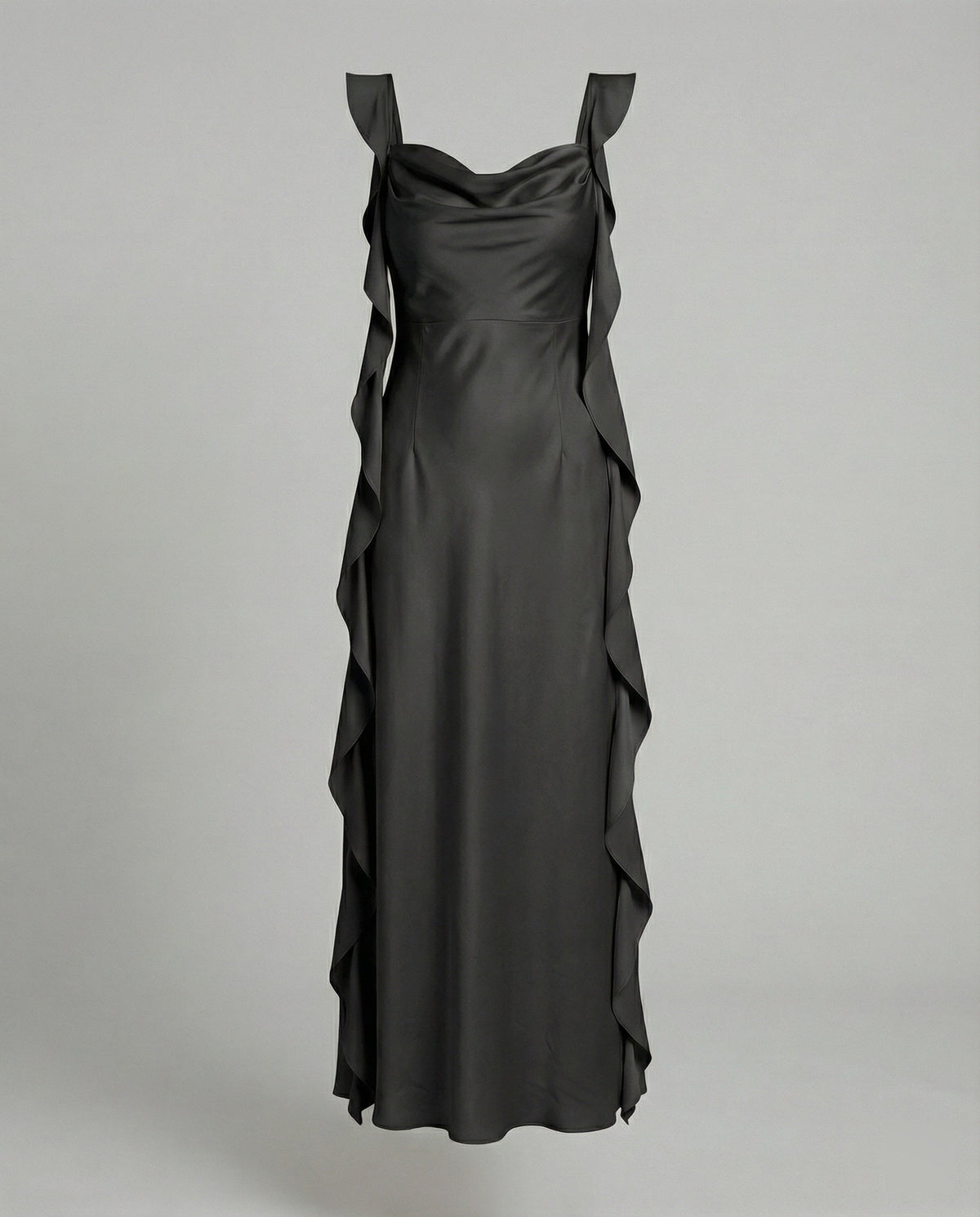 Isabelle Draped Satin Midi Dress Multi 2