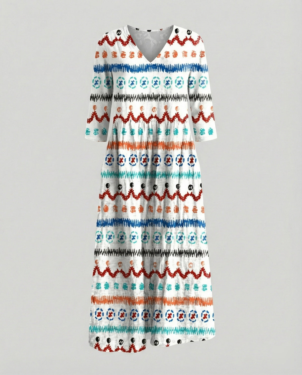 Margot A-Line Maxi Dress Multi 5