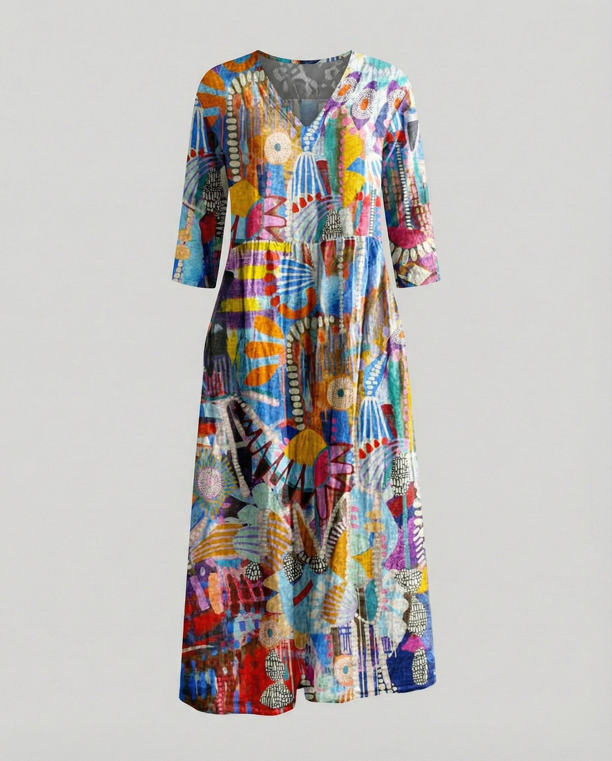 Margot A-Line Maxi Dress Multi 7