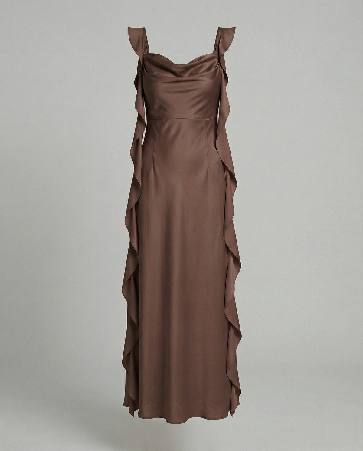 Isabelle Draped Satin Midi Dress Multi 3