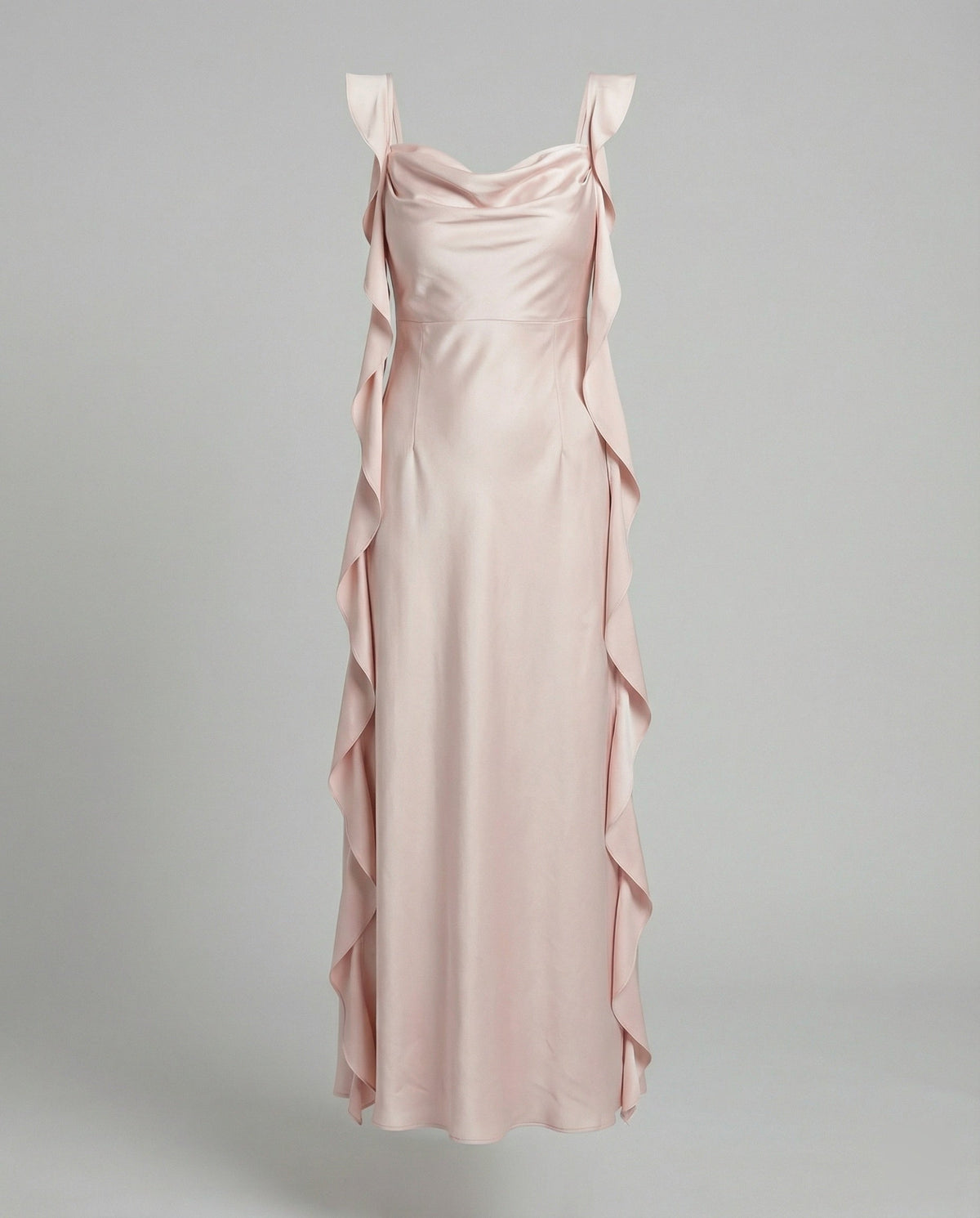 Isabelle Draped Satin Midi Dress Multi 1