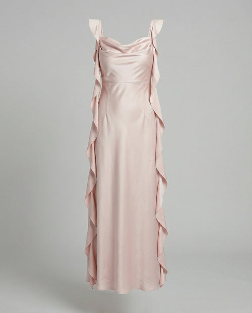 Isabelle Draped Satin Midi Dress Multi 1