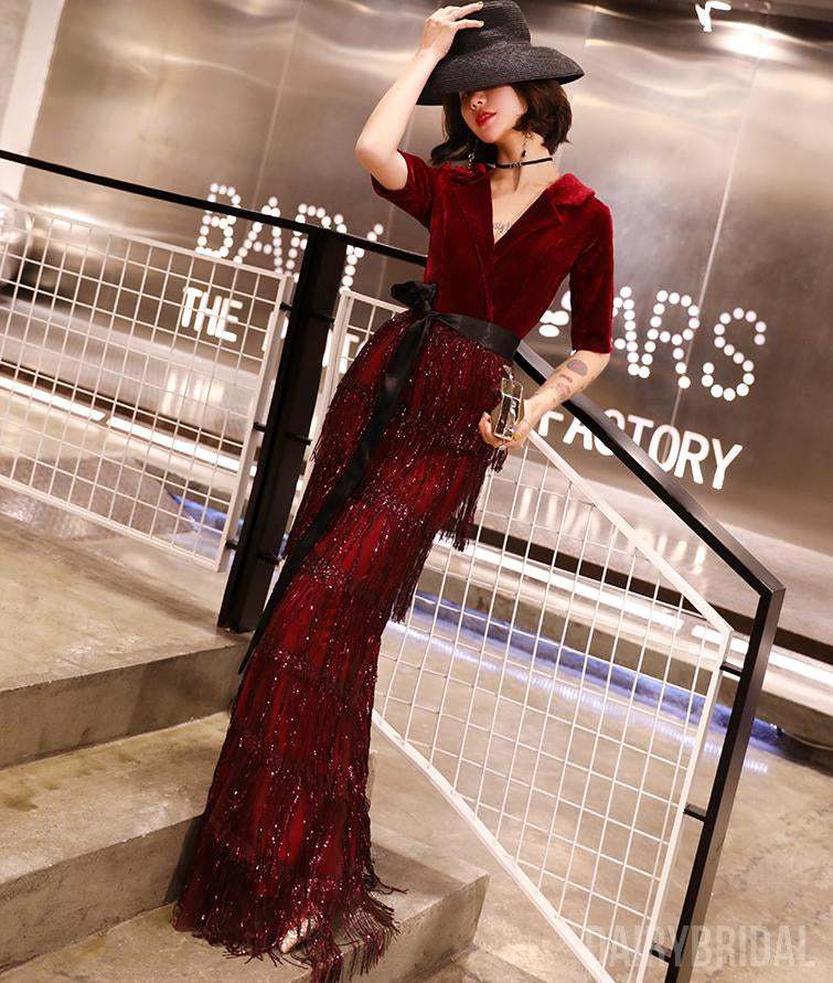 Margot Velvet Mermaid Dress Black 3