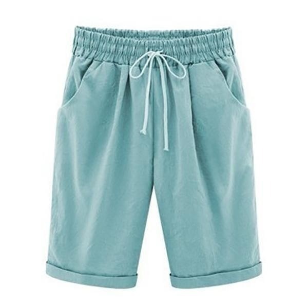 Isabelle Linen Shorts with Sash White 2
