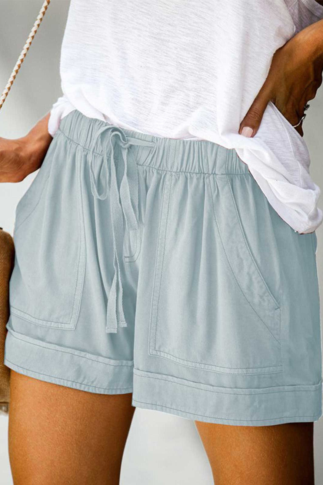 Hedda Linen Shorts Wine Red 3