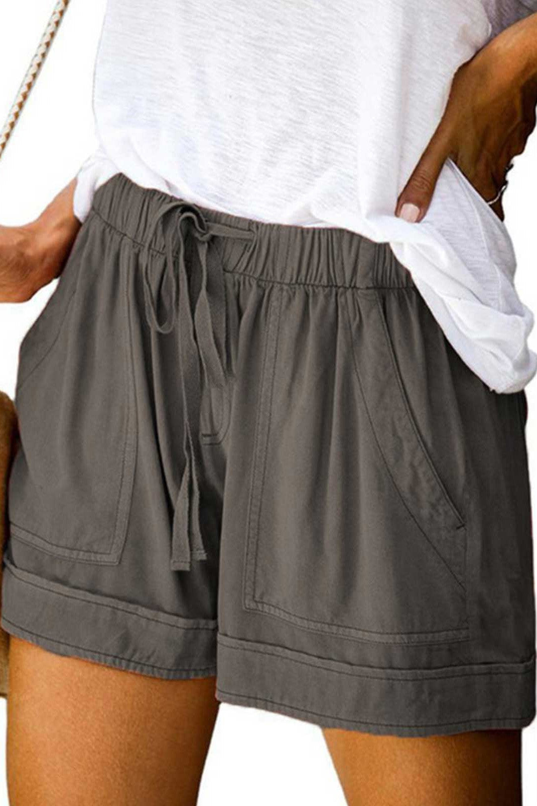 Hedda Linen Shorts Wine Red 7