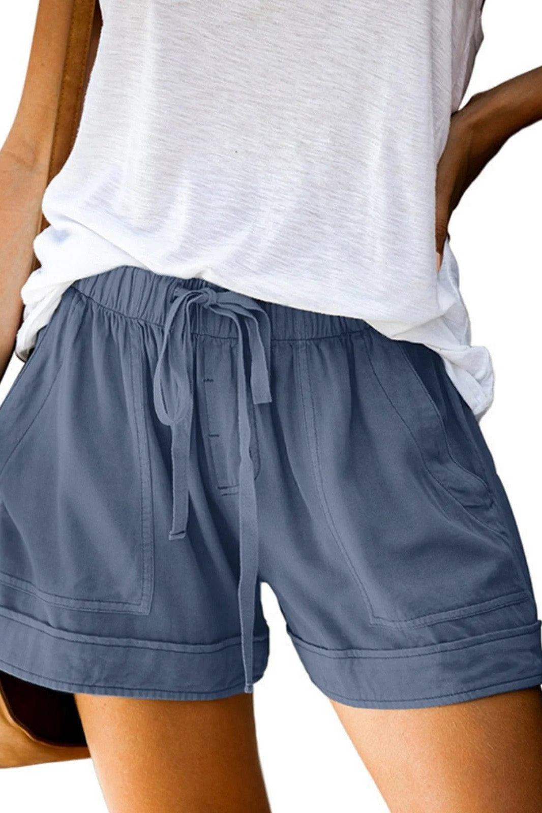 Hedda Linen Shorts Blue 1