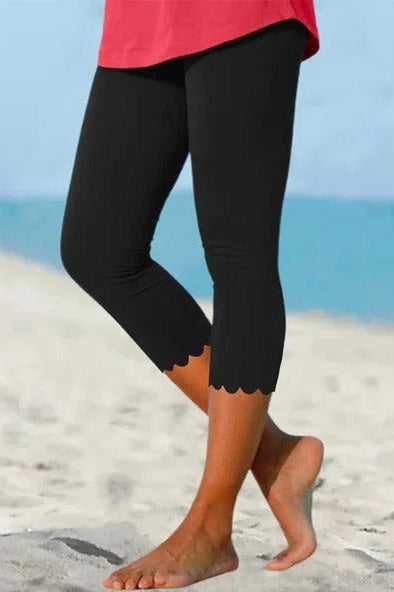Persephone Cropped Leggings Black 1