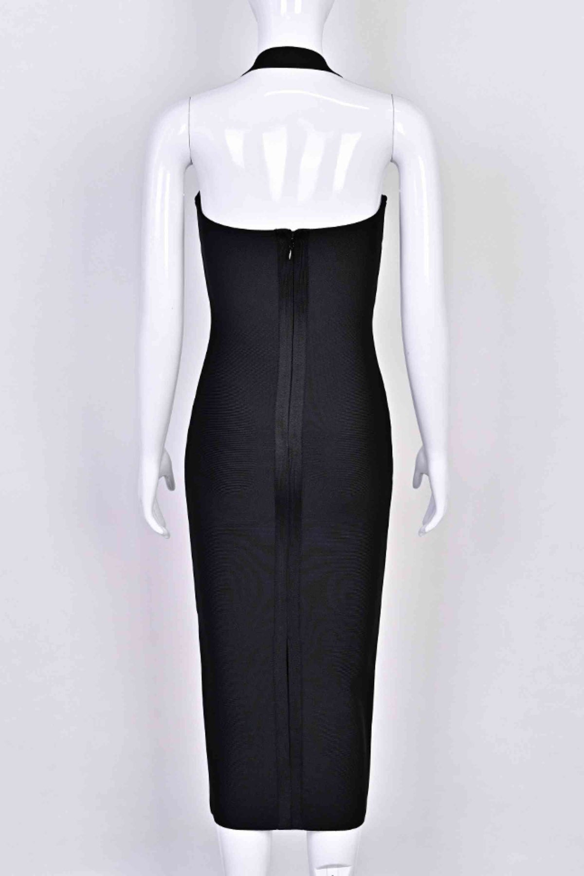 Raya Bodycon Midi Dress in Black Classic Black 8