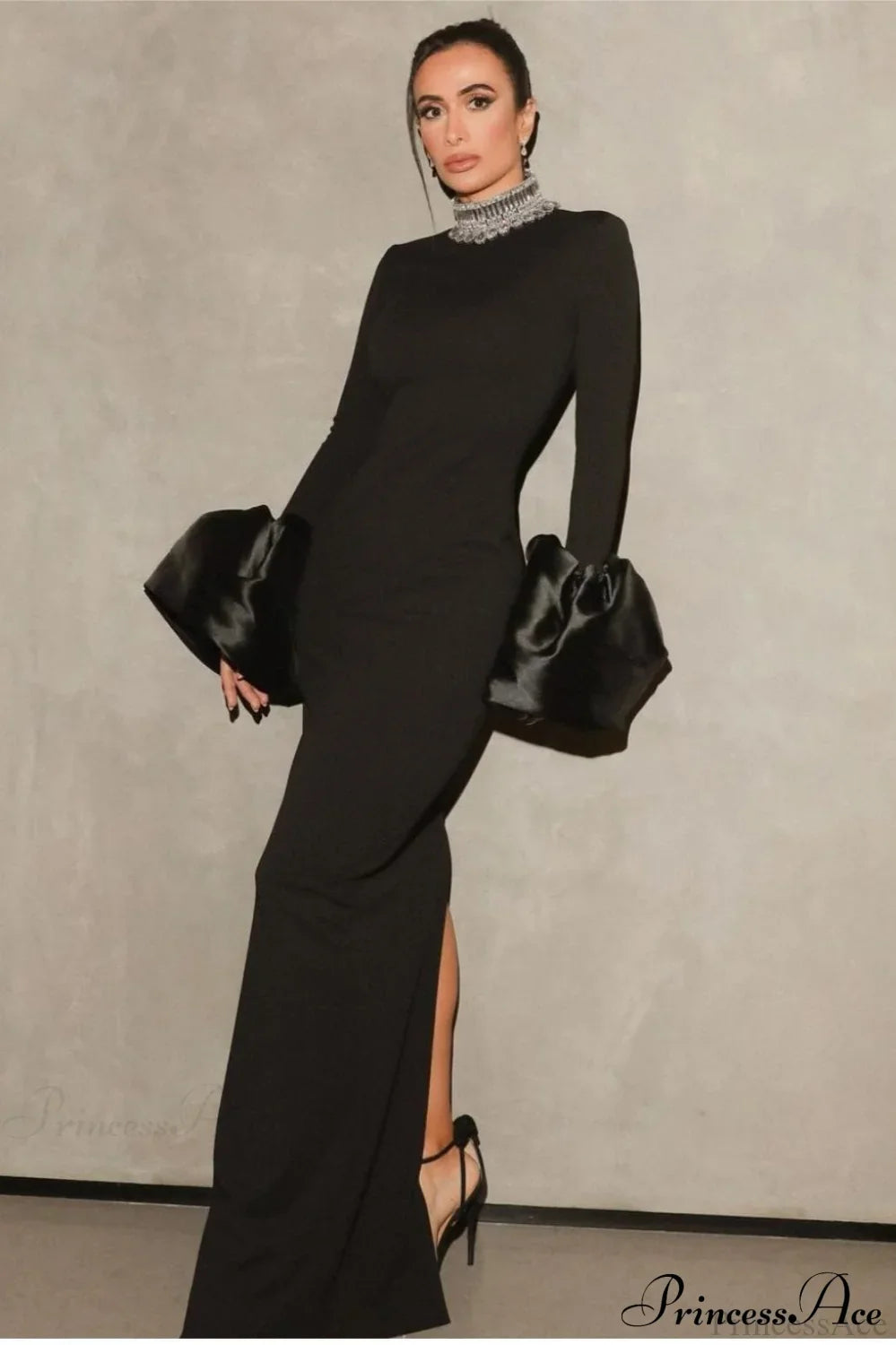 Valentina Bandage Midi Dress Black 1