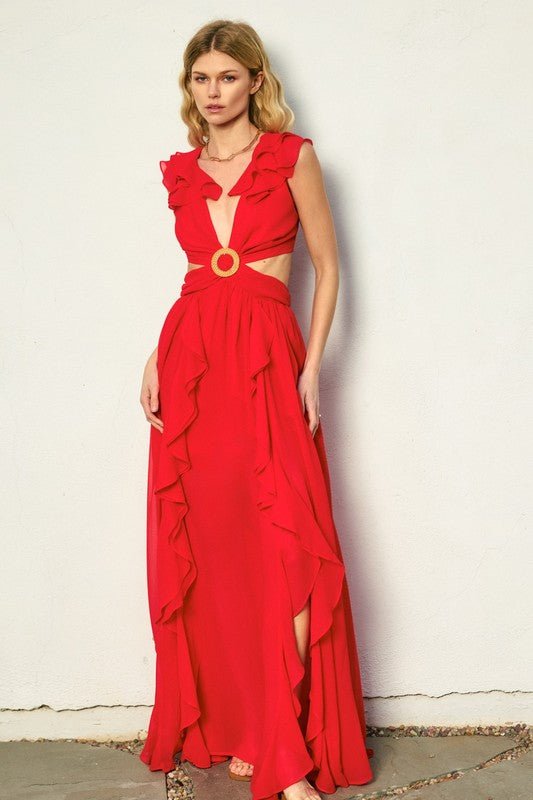 Valentina Cutout Maxi Dress 7