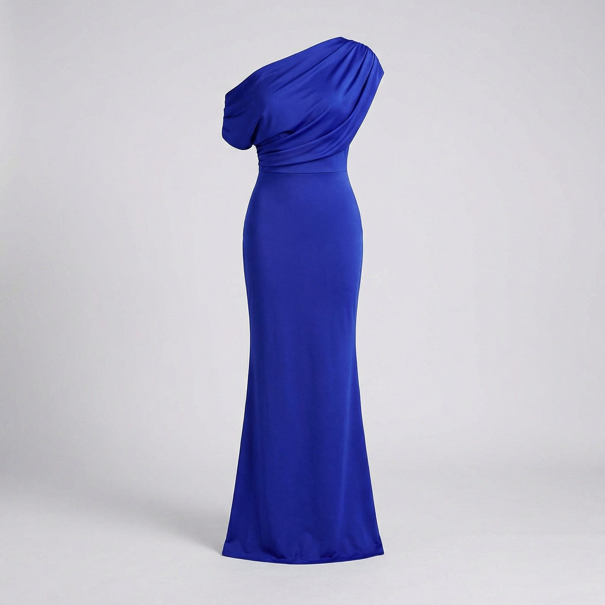 Isabelle One-Shoulder Satin Maxi Dress Multi 10