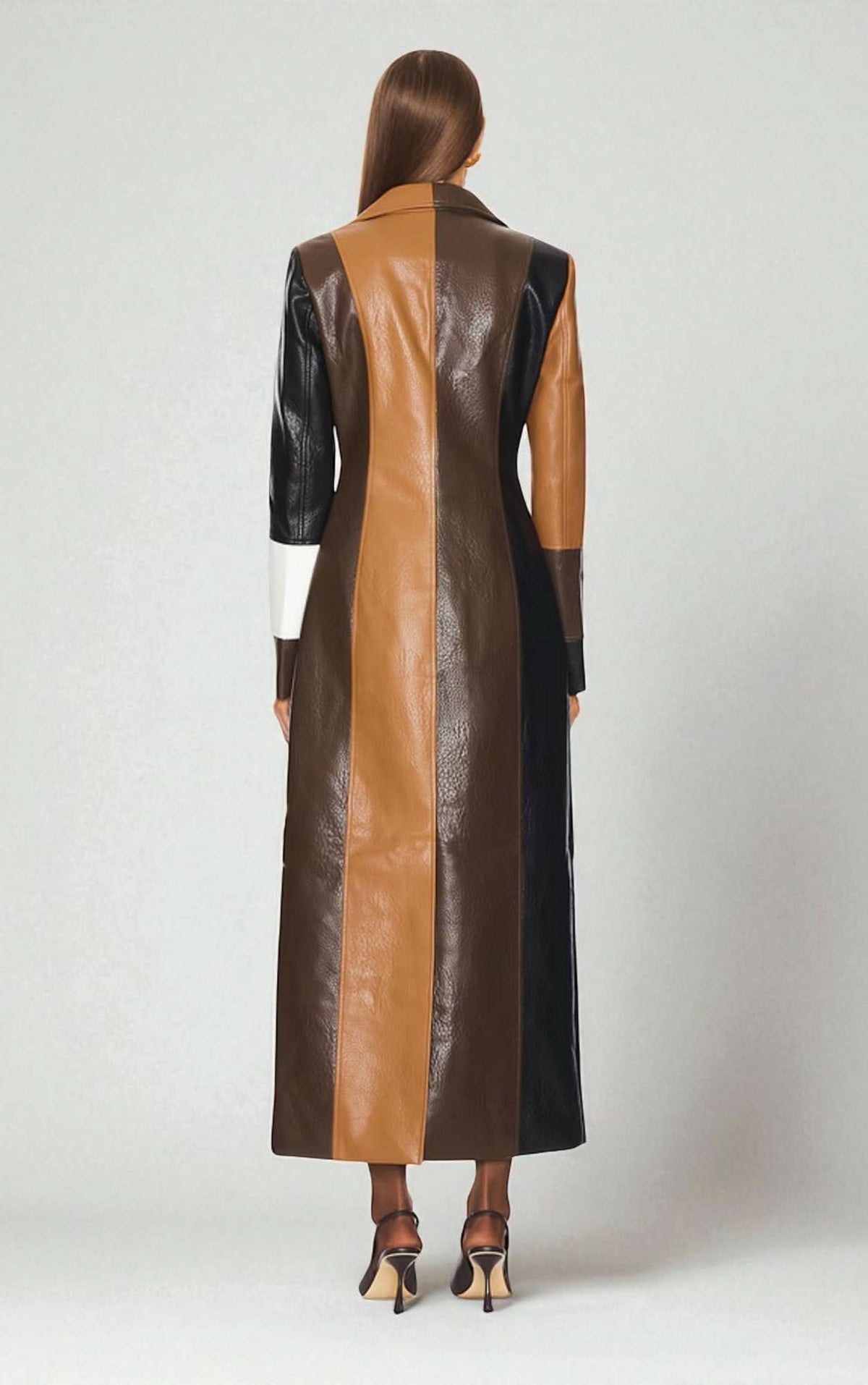 Rosaline Faux Leather Jacket Multicolor 3