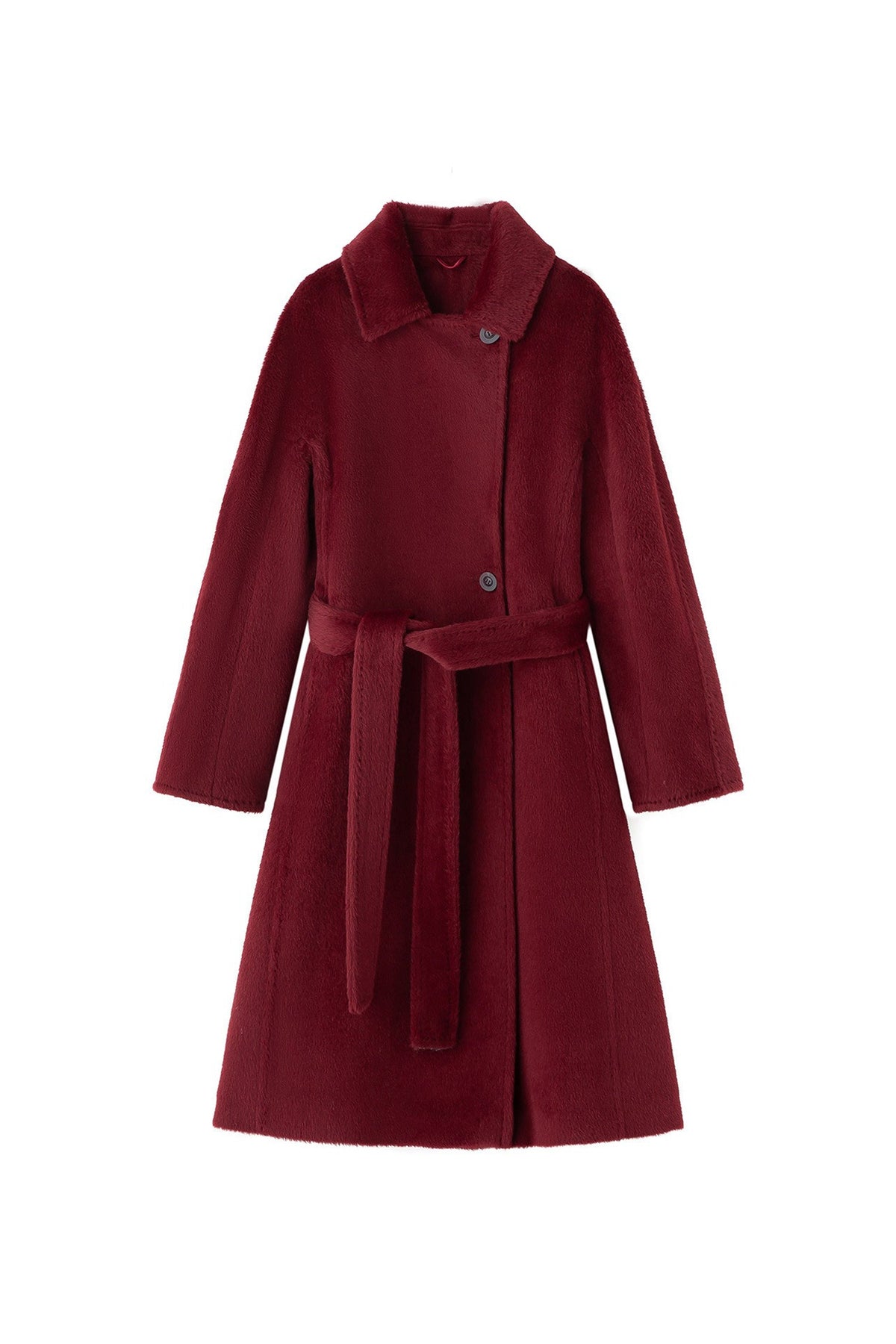 Evangeline Alpaca Wool Maxi Coat Ash Grey 8