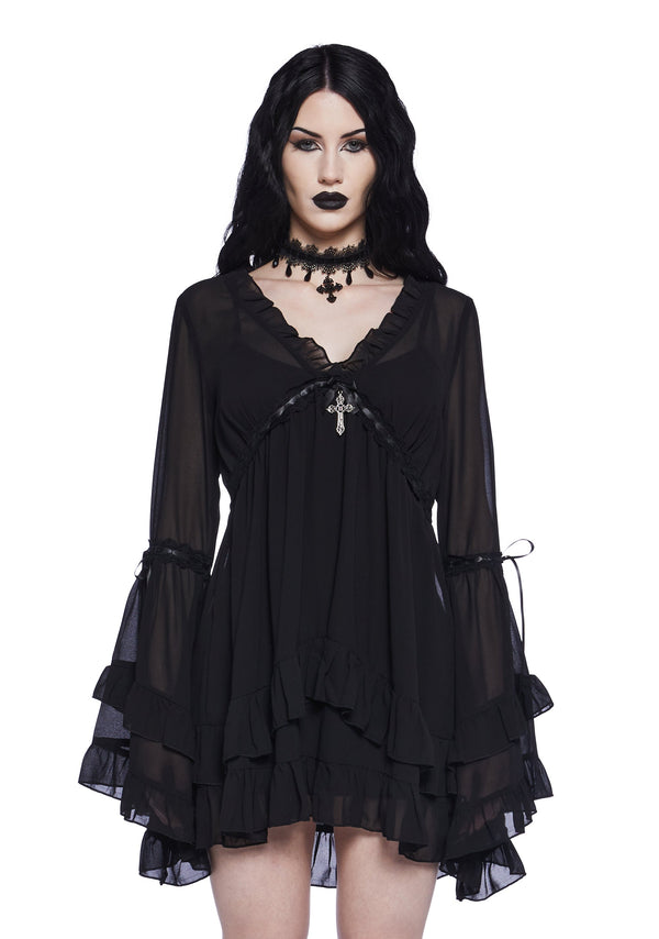 Divinity Velvet Mini Dress