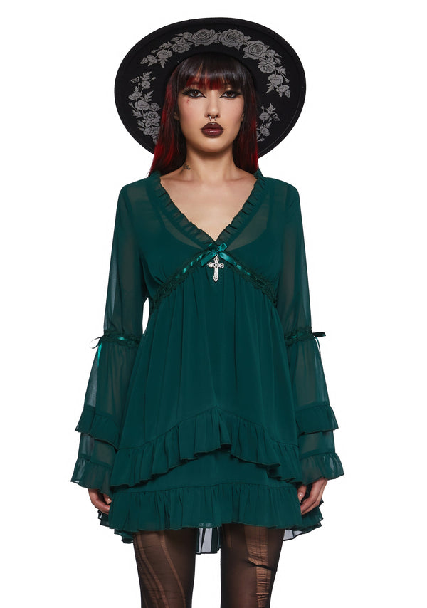 Divinity Velvet Mini Dress