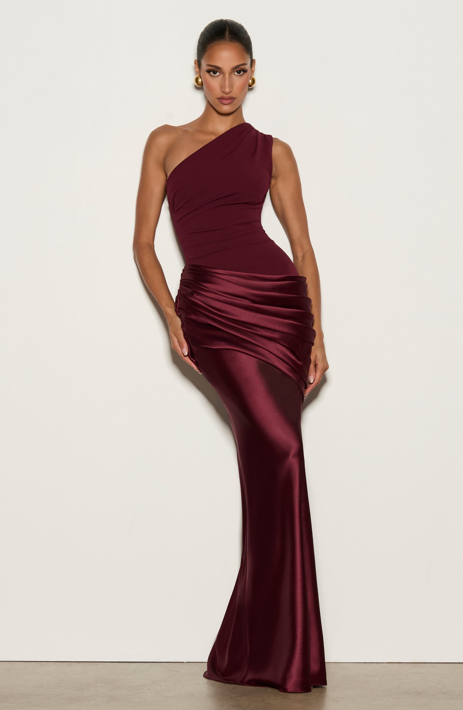 Sadona Maxi Dress in Black Cherry Lacquer 5