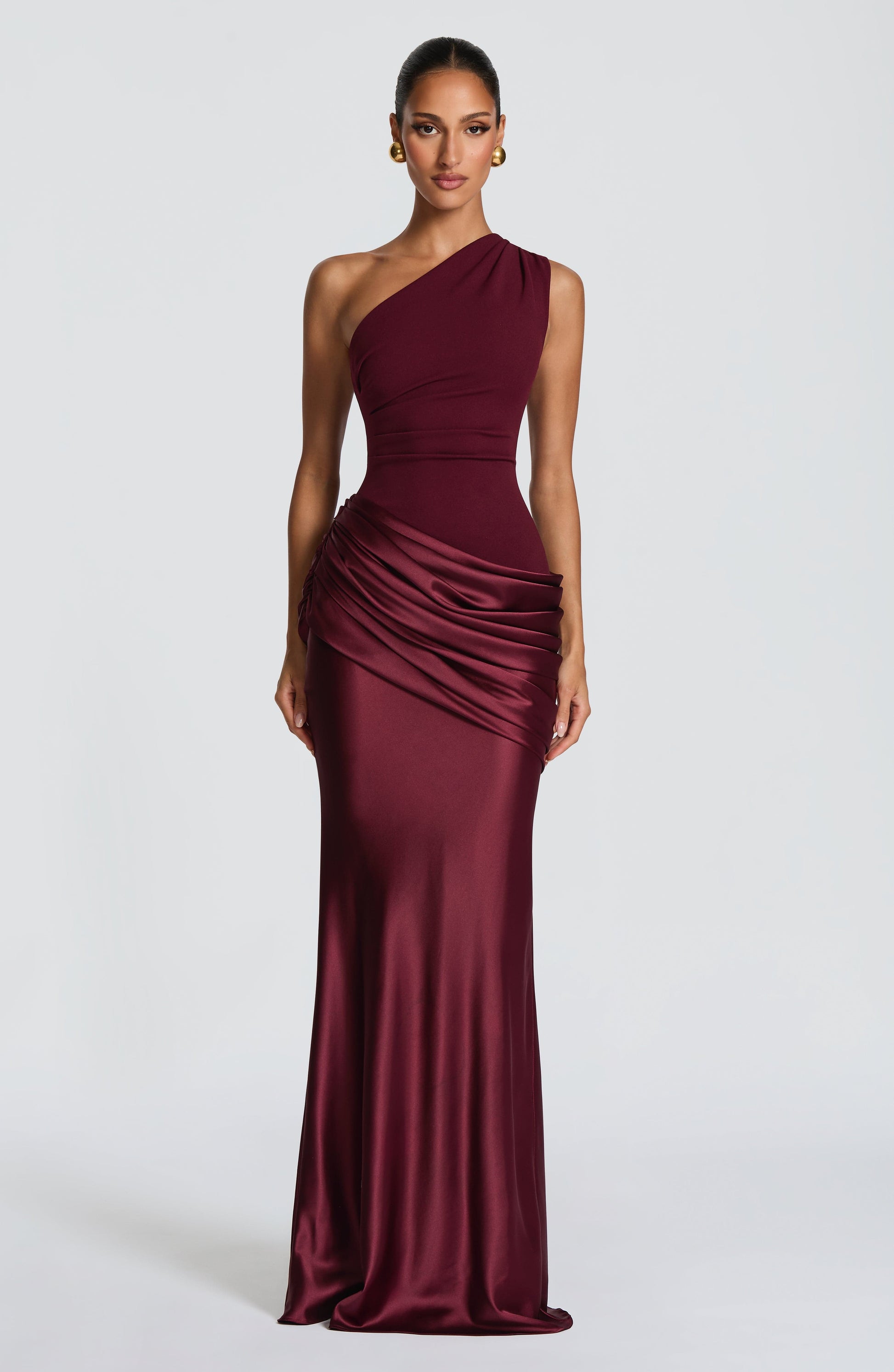 Sadona Maxi Dress in Black Cherry Lacquer 6