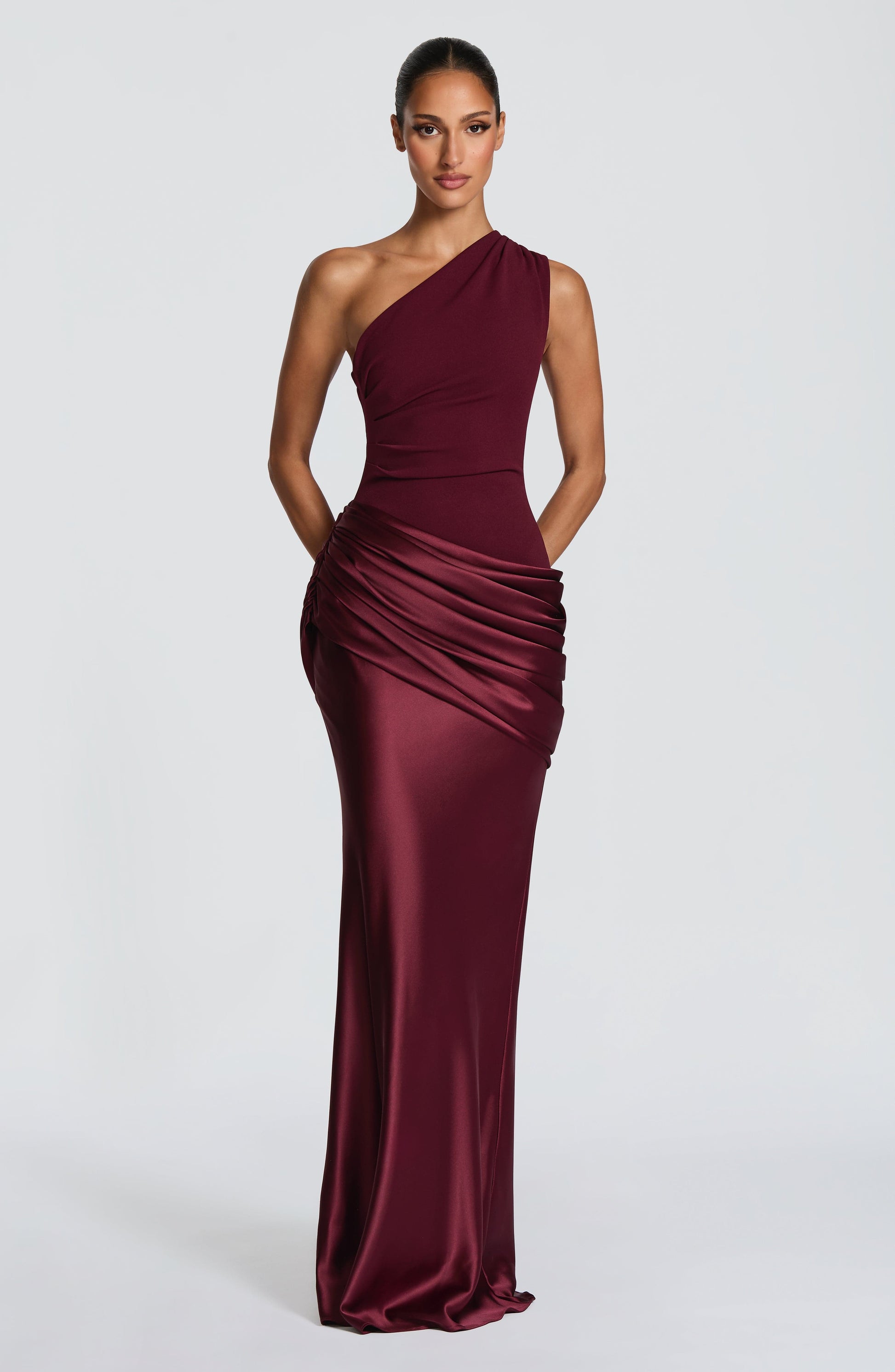Sadona Maxi Dress in Black Cherry Lacquer 8