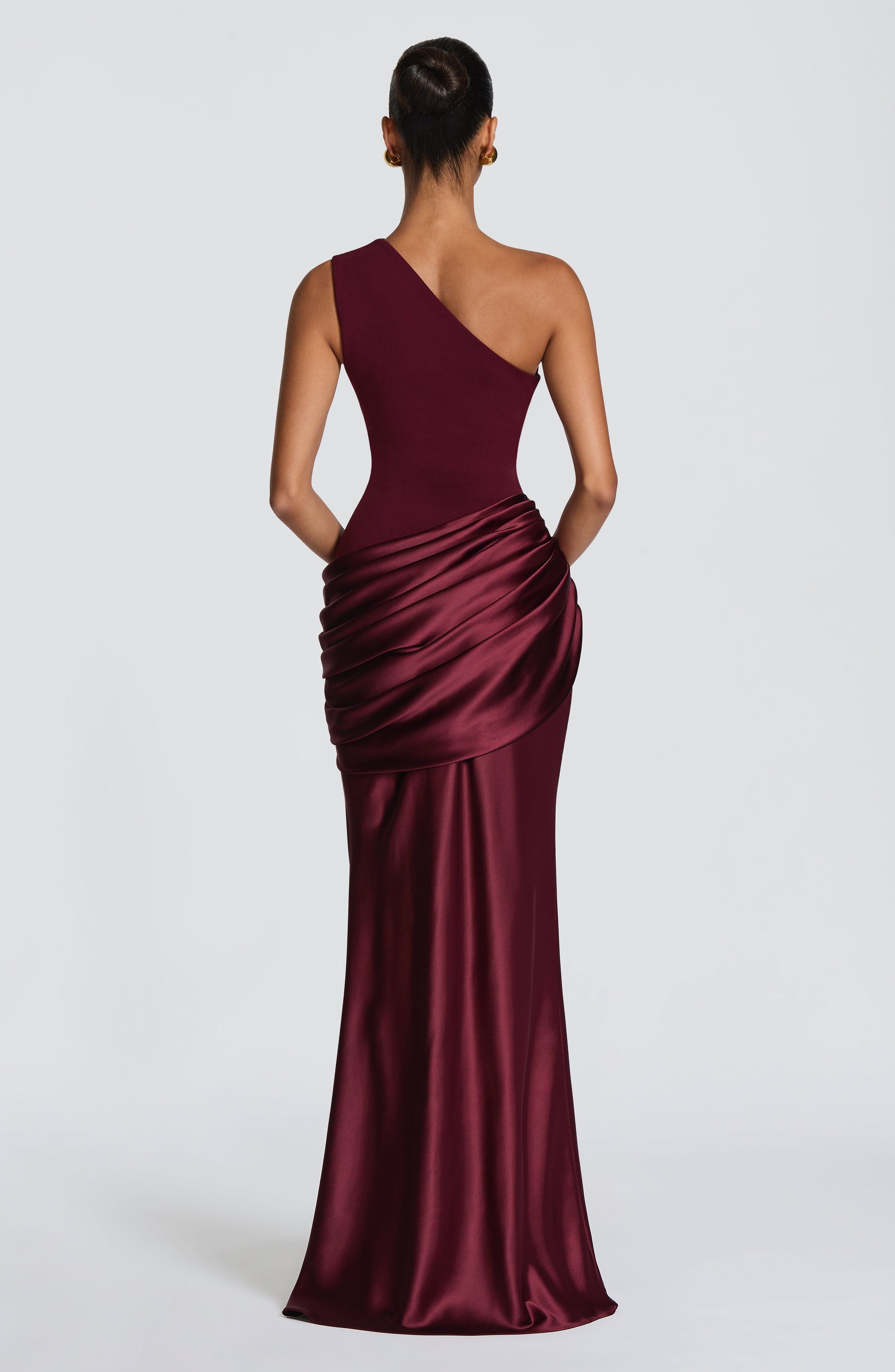 Sadona Maxi Dress in Black Cherry Lacquer 2