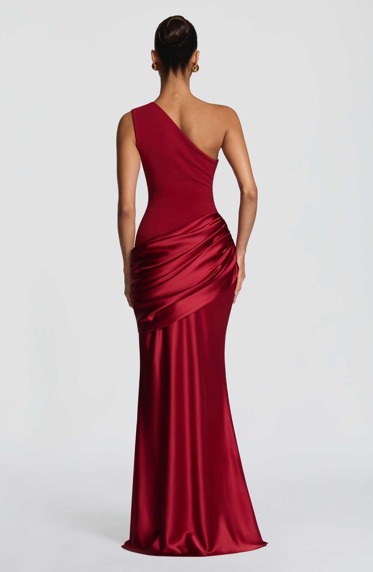 Sadona Maxi Dress in Black Deep Red 2
