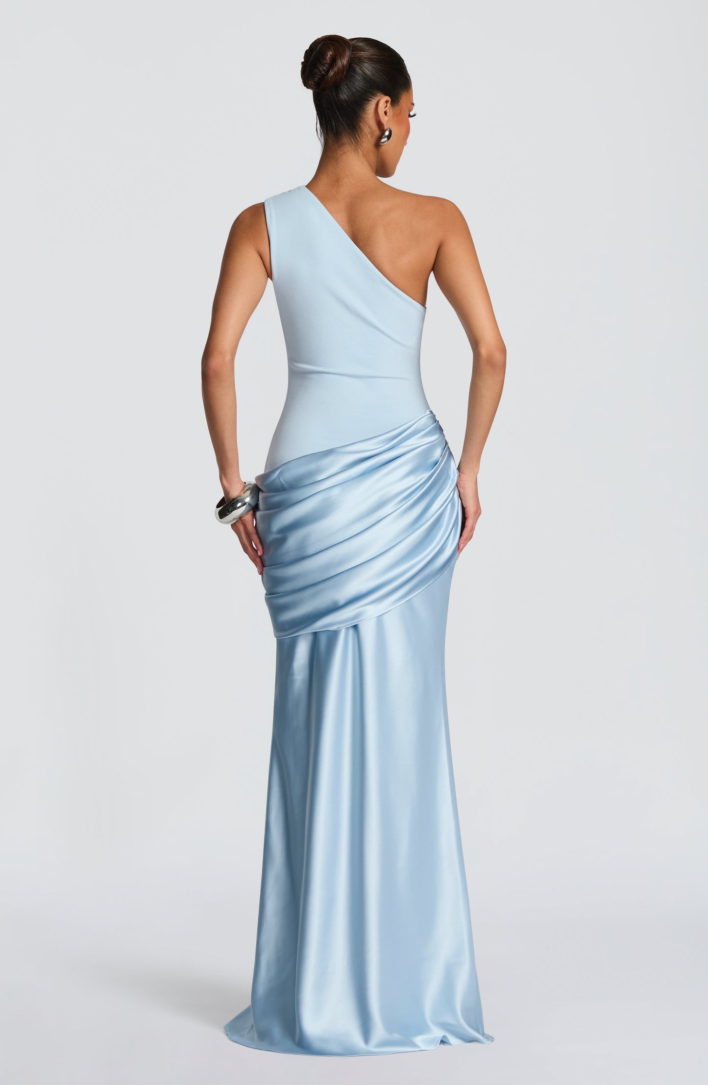 Sadona Maxi Dress in Black Glacier Blue 3