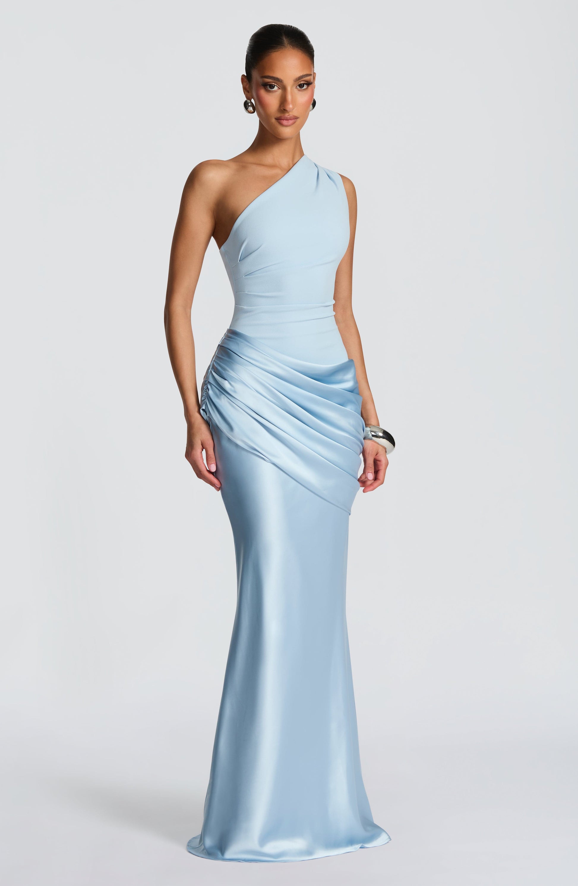 Sadona Maxi Dress in Black Glacier Blue 2