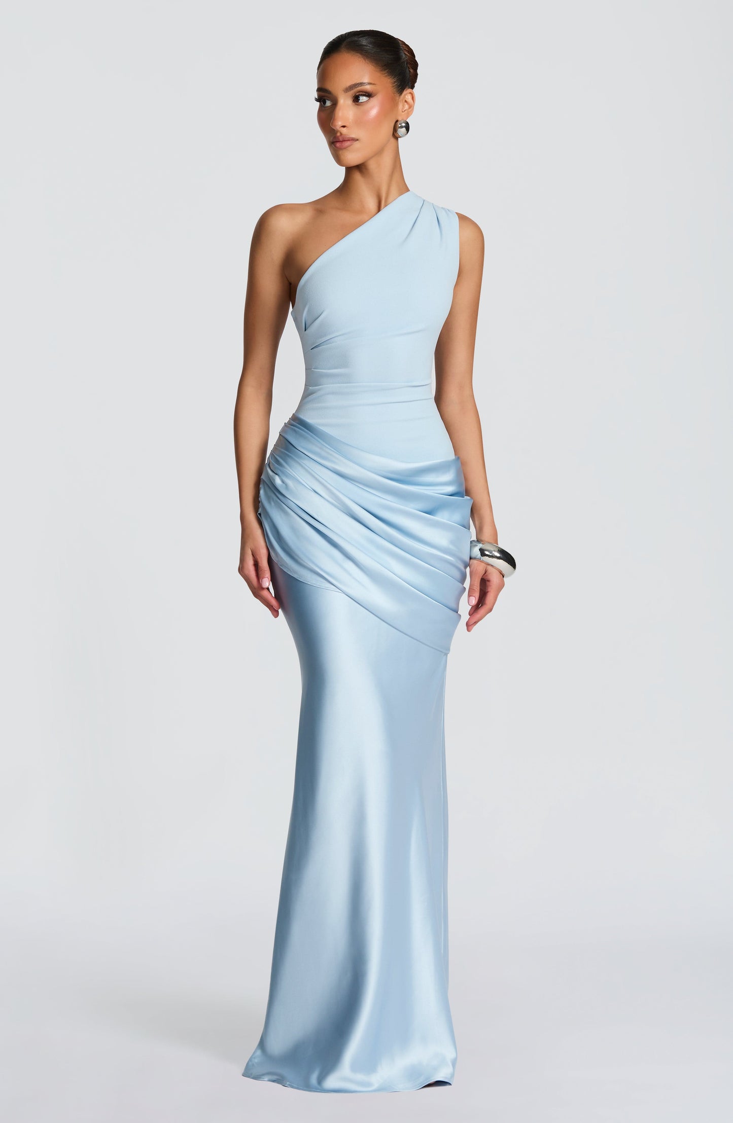 Sadona Maxi Dress in Black Glacier Blue 1