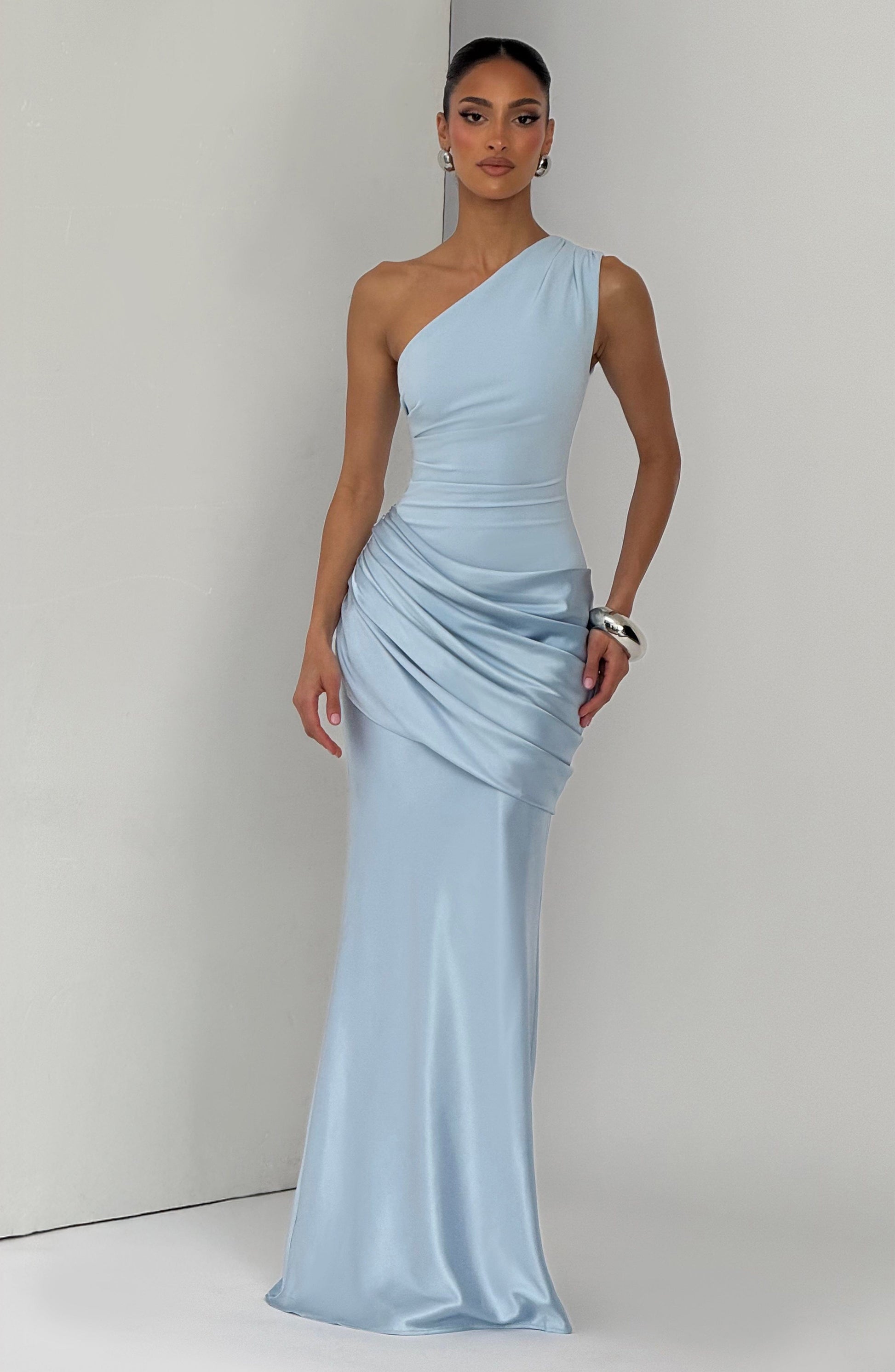 Sadona Maxi Dress in Black Glacier Blue 4