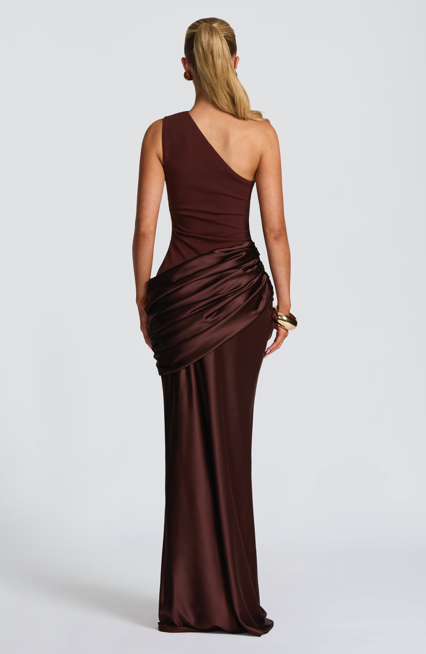 Sadona Maxi Dress in Black Plum Brown 3