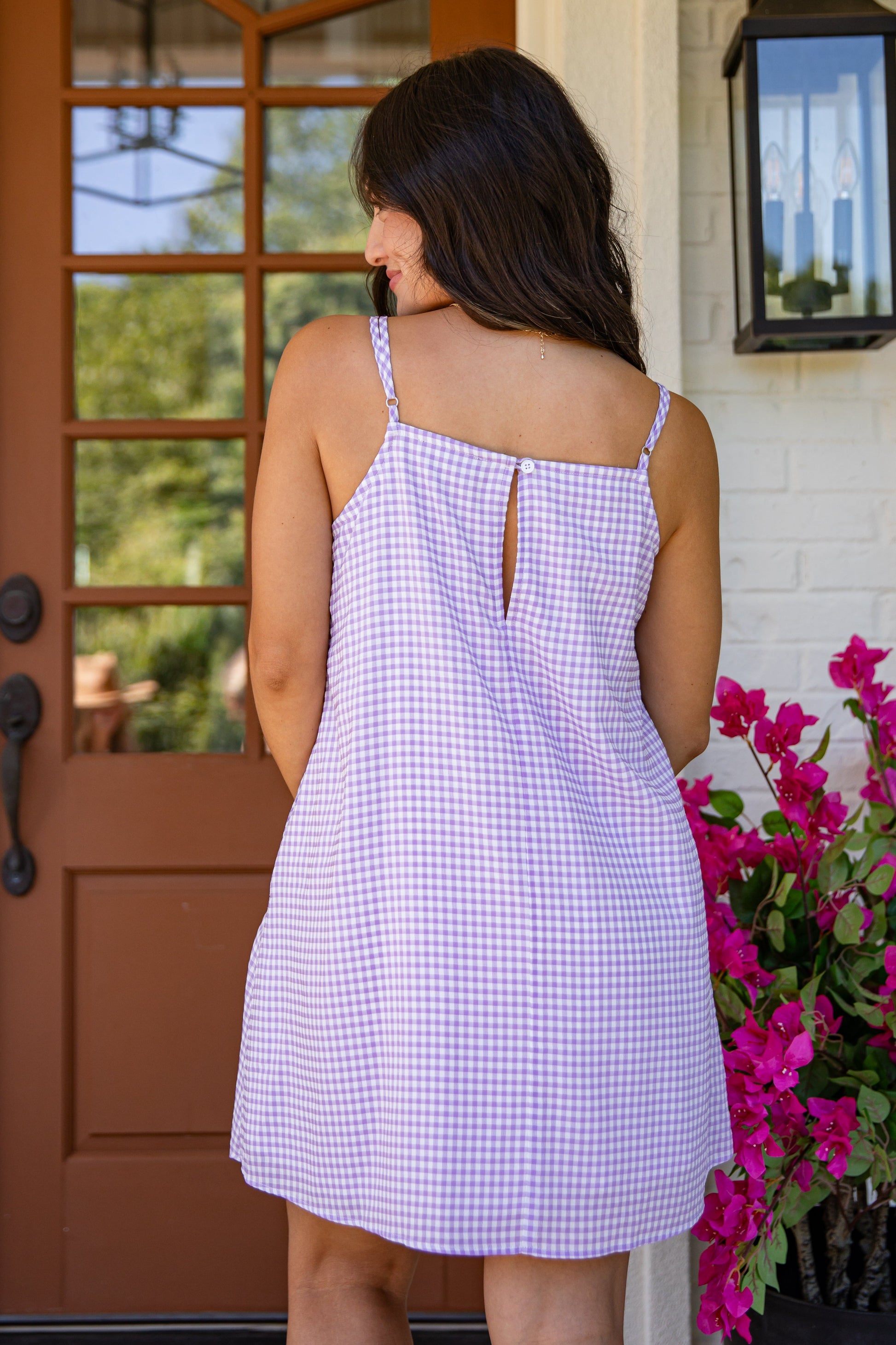 Capri Floral Maxi Dress in Bloom Blue Lavender Picnic Gingham Mini Dress 7