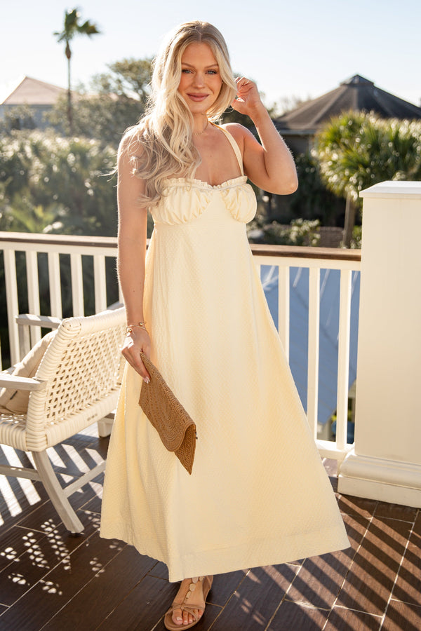 Capri Floral Maxi Dress in Bloom Blue