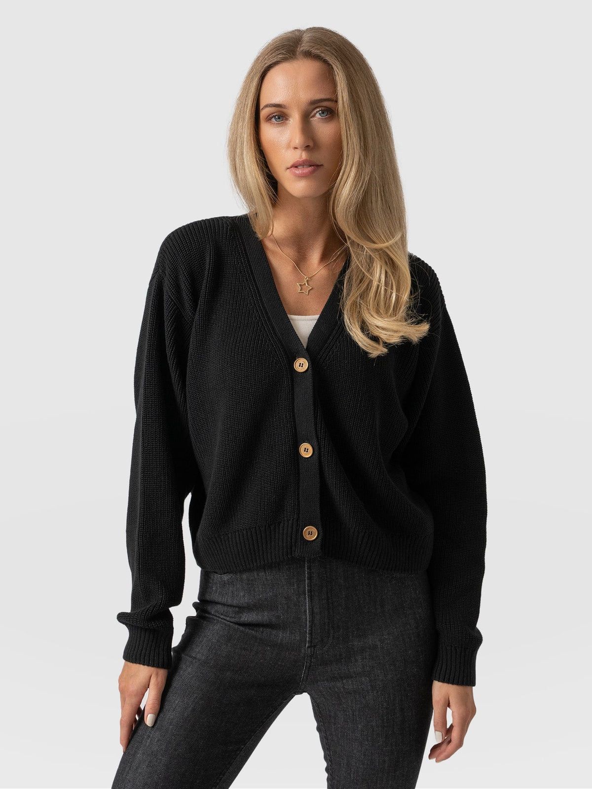 Margot Crop Cardigan Black 6