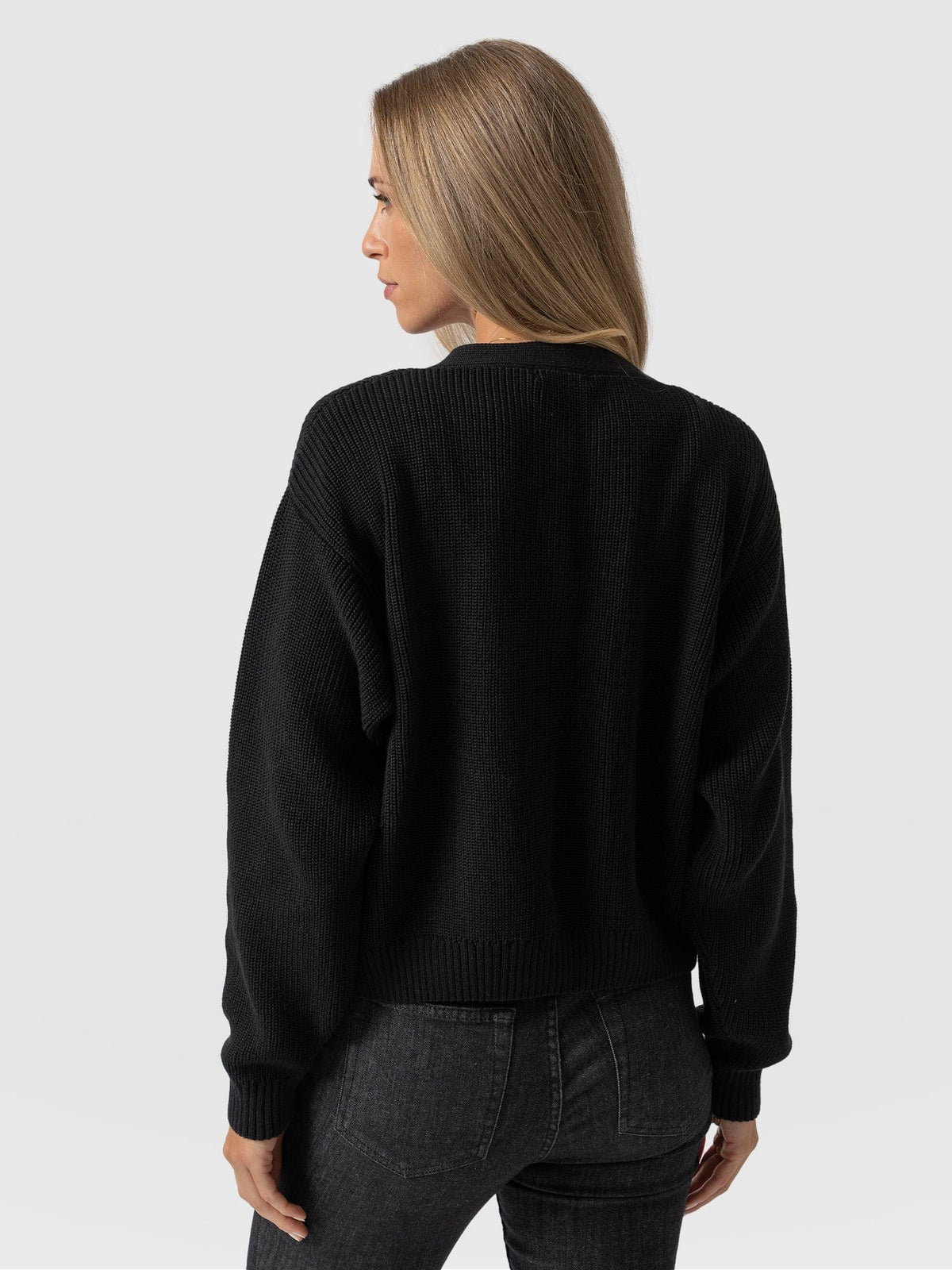 Margot Crop Cardigan Black 4