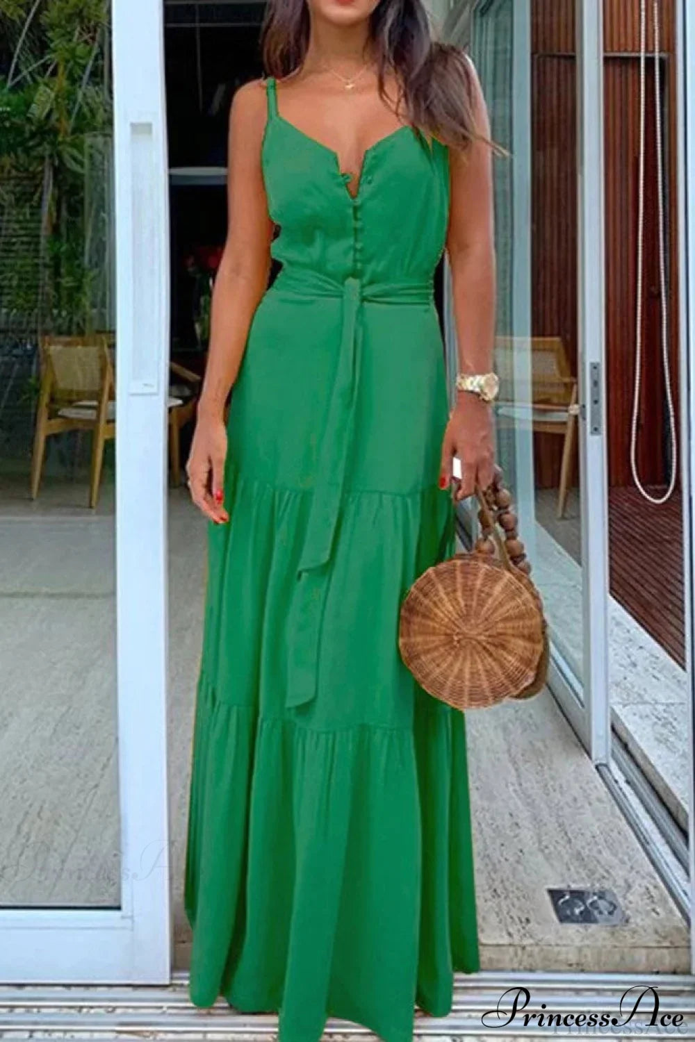 Violet Bandage Maxi Dress Blue 3