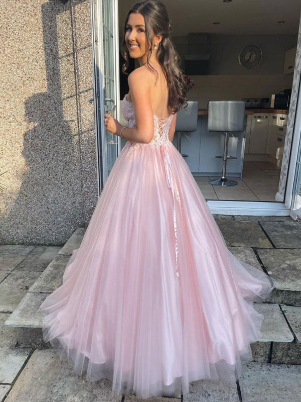 Silver Valentina Lace A-Line Gown